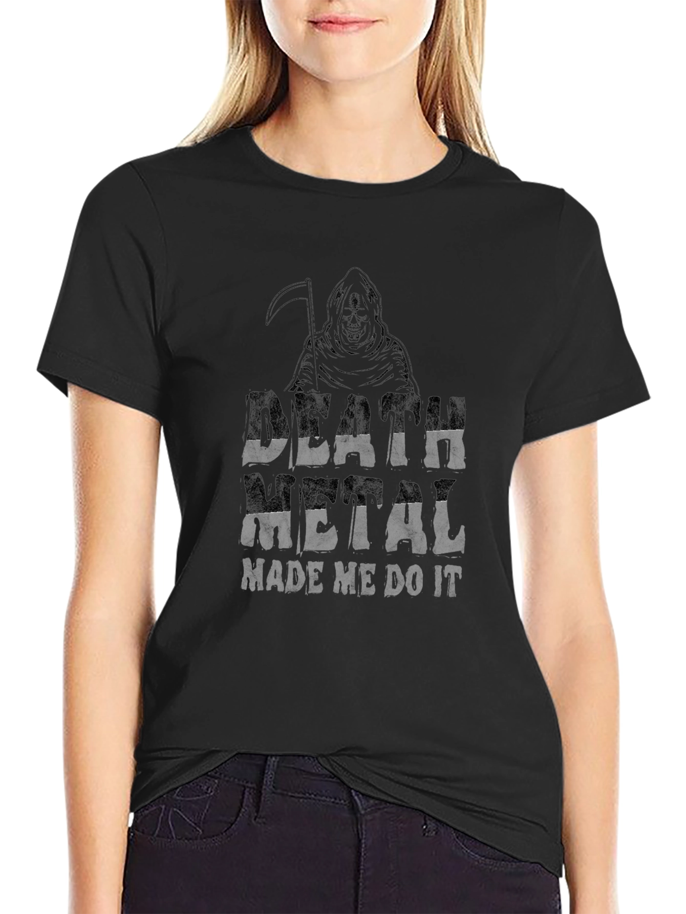 Death Metal Made Me Do It Black T-Shirt