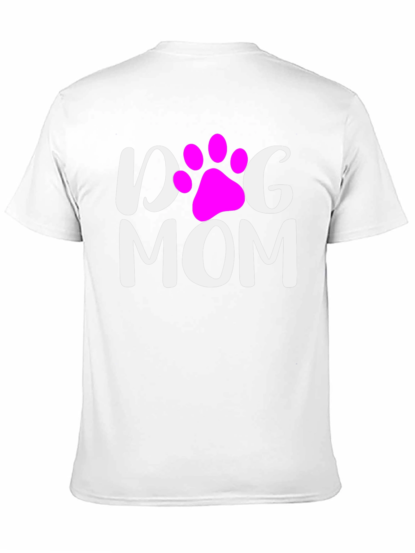 Dog Mom T-Shirt - Cute Paw Print Graphic Tee