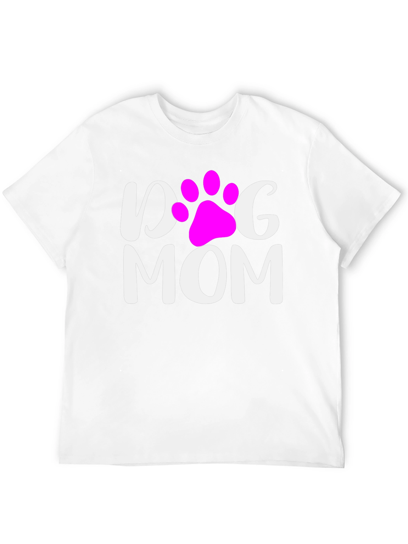 Dog Mom T-Shirt - Cute Paw Print Graphic Tee