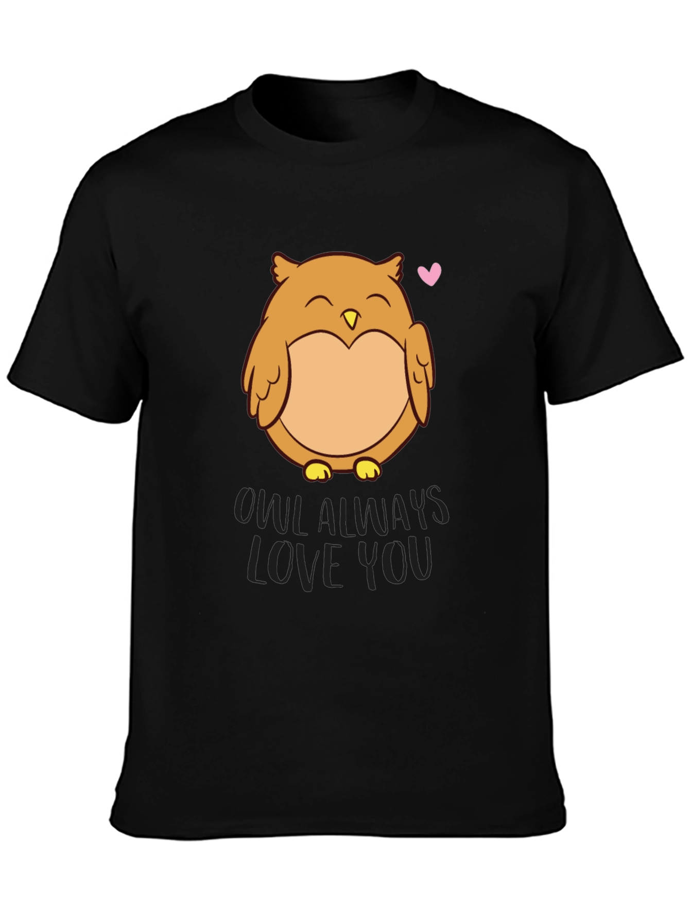 Owl Always Love You Black T-Shirt