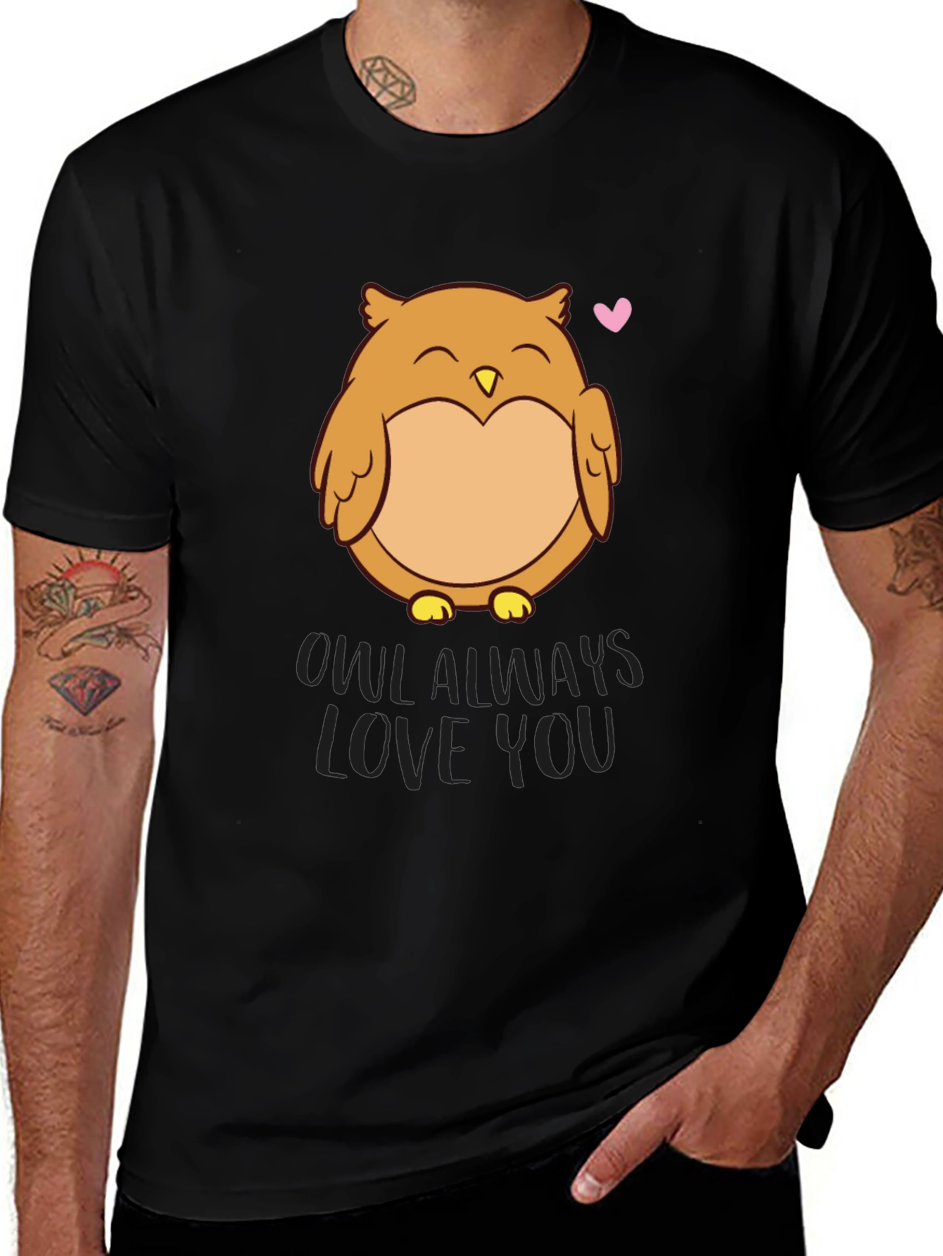Owl Always Love You Black T-Shirt