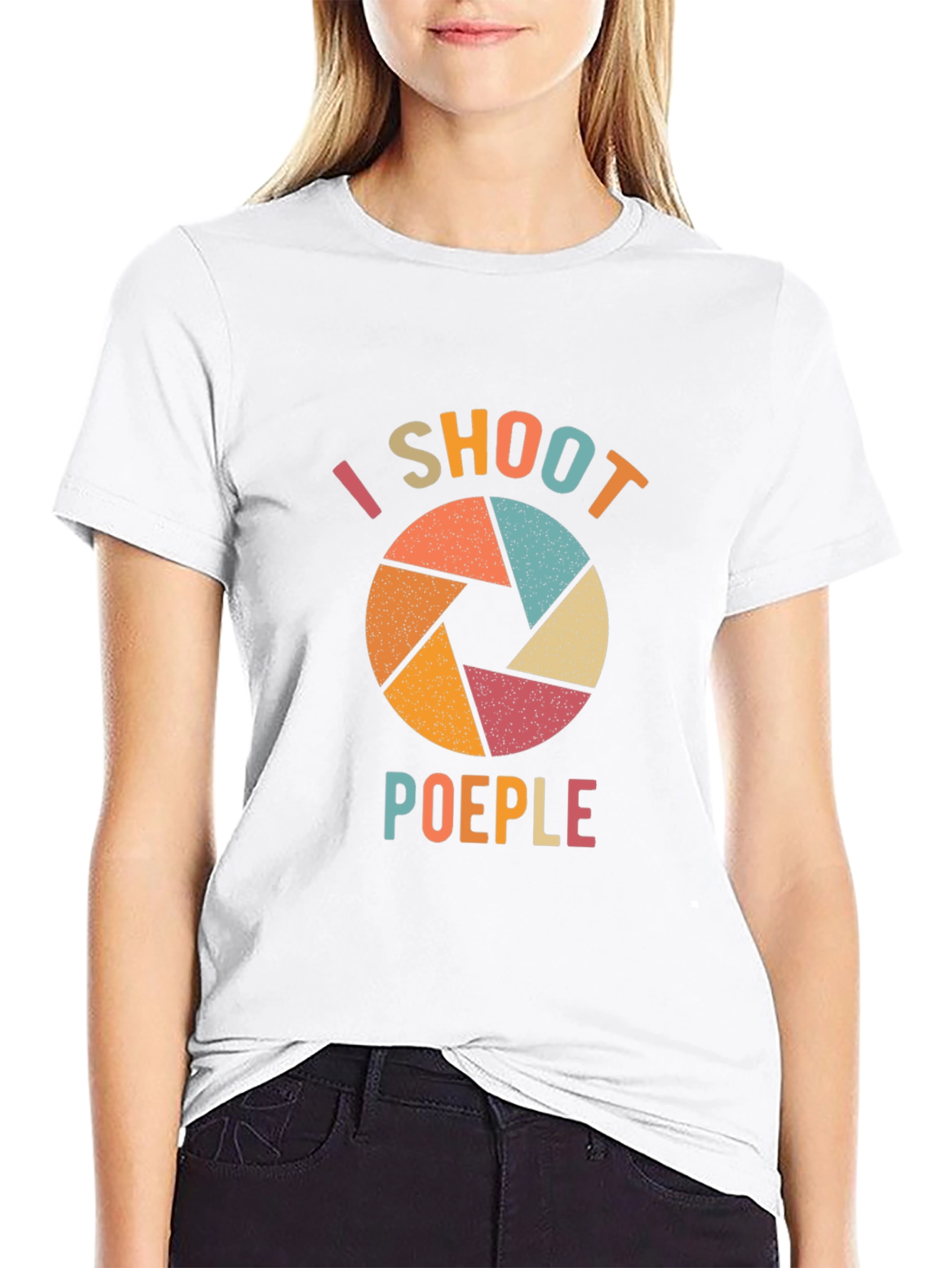 I Shoot Poeples Funny Photographer T-Shirt