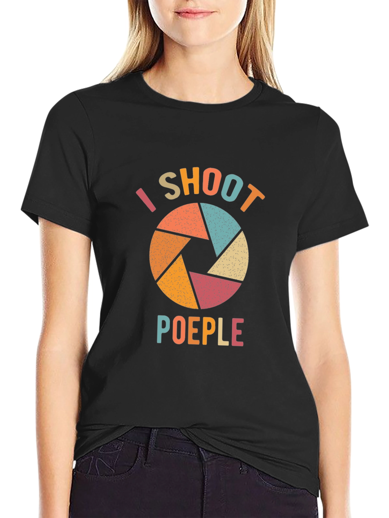 I Shoot Poeples Funny Photographer T-Shirt