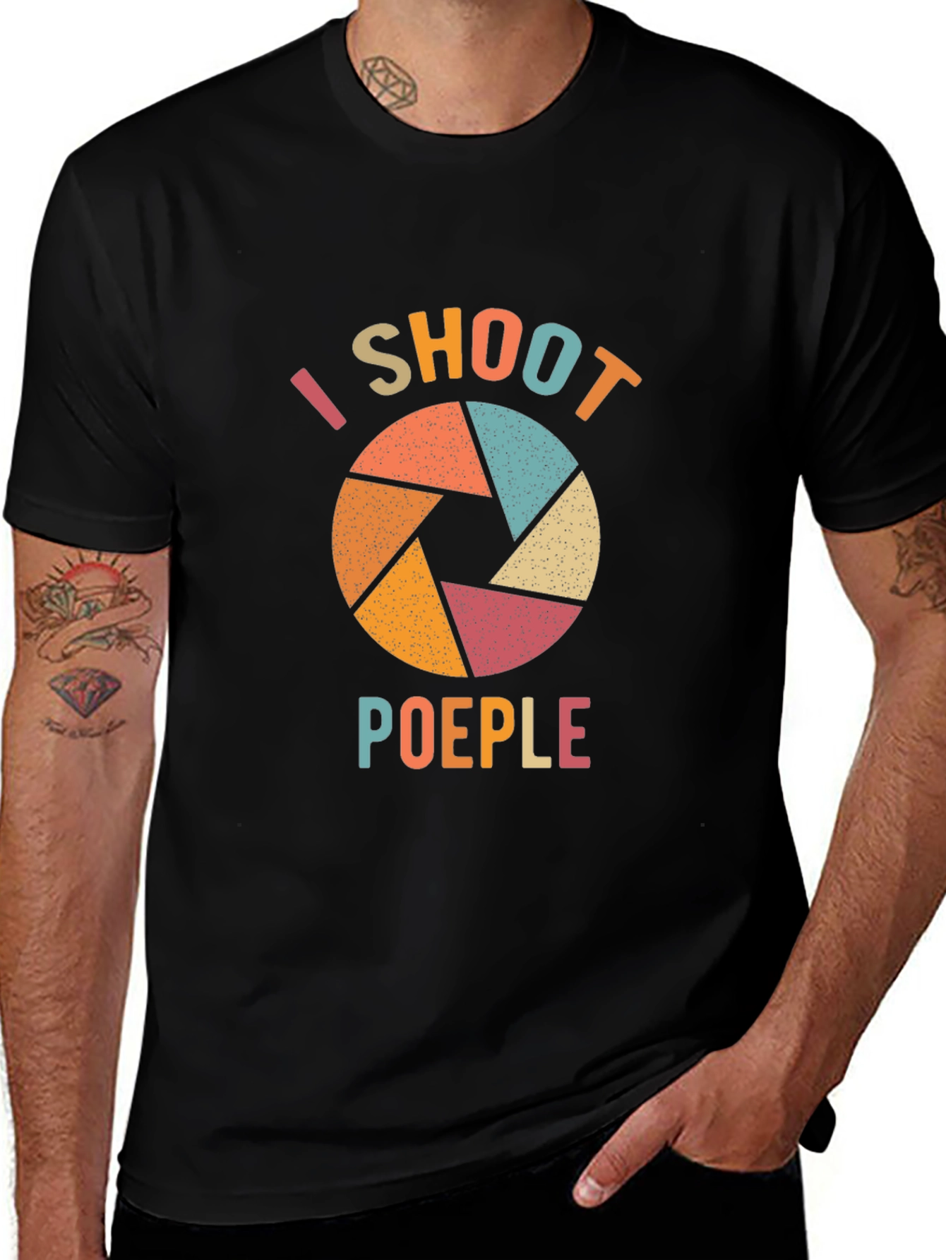I Shoot Poeples Funny Photographer T-Shirt