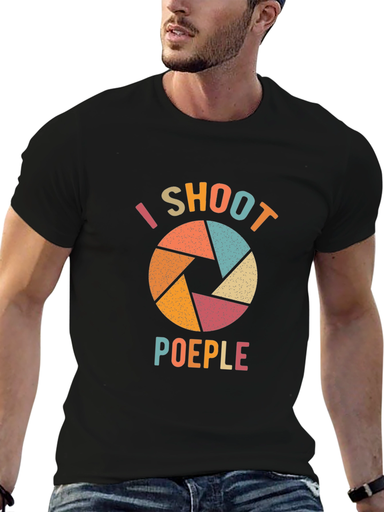 I Shoot Poeples Funny Photographer T-Shirt