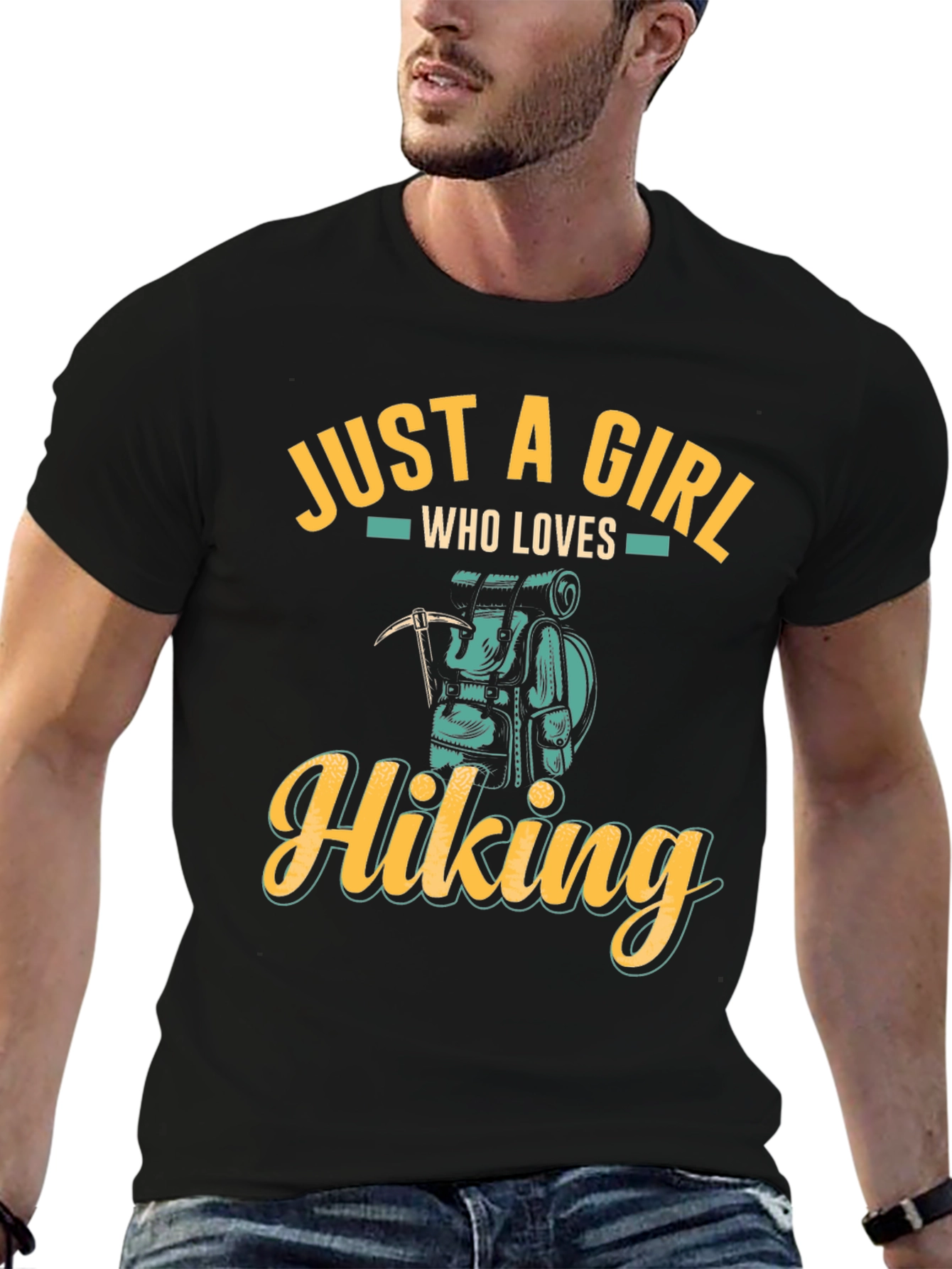 Hiking Girl Graphic Tee - Outdoor Adventure Shirt
