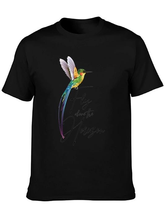 Hummingbird Graphic T-Shirt - Fly Above the Horizon