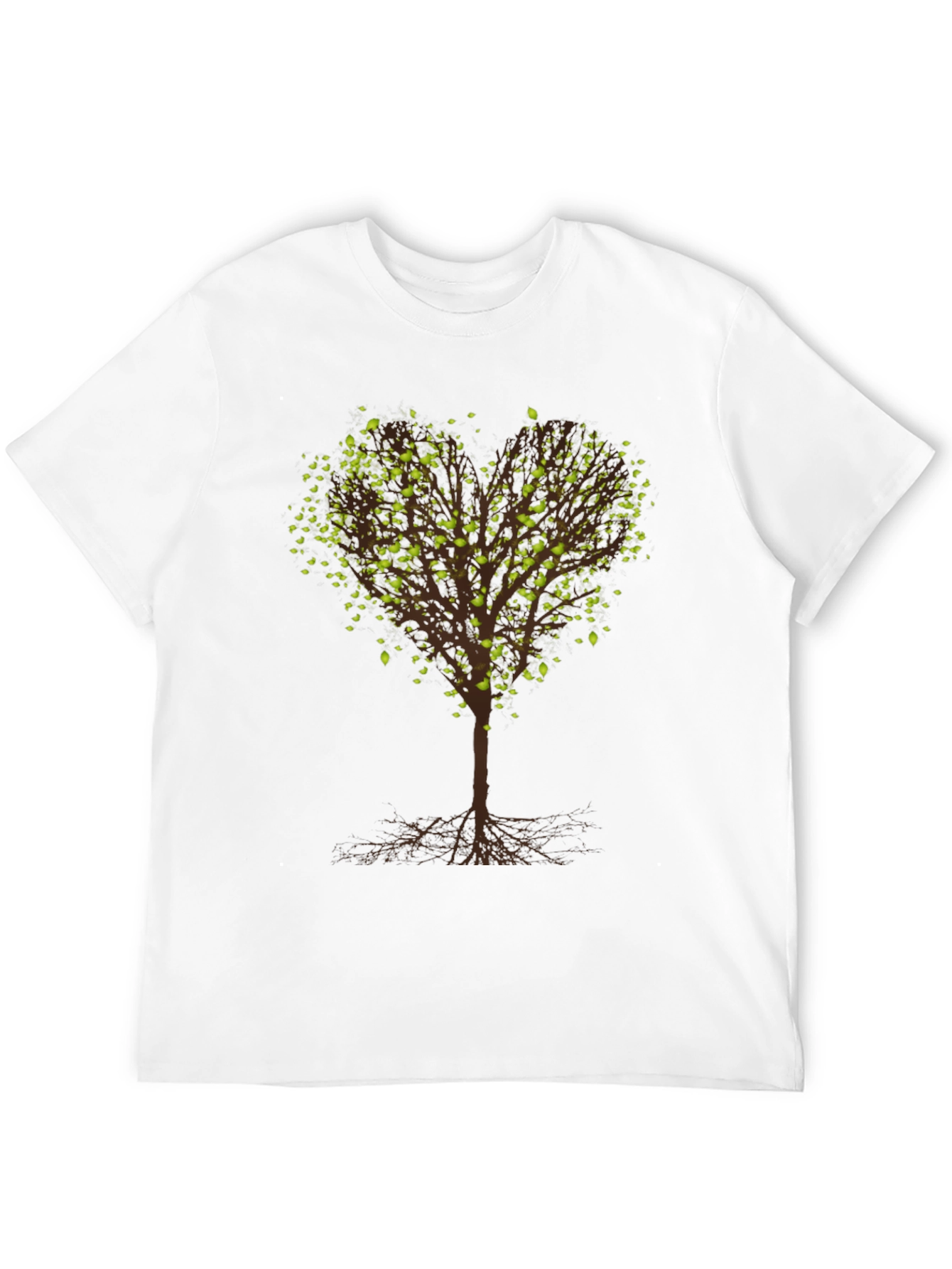 Heart Tree Graphic Tee - Nature Lovers Black T-Shirt