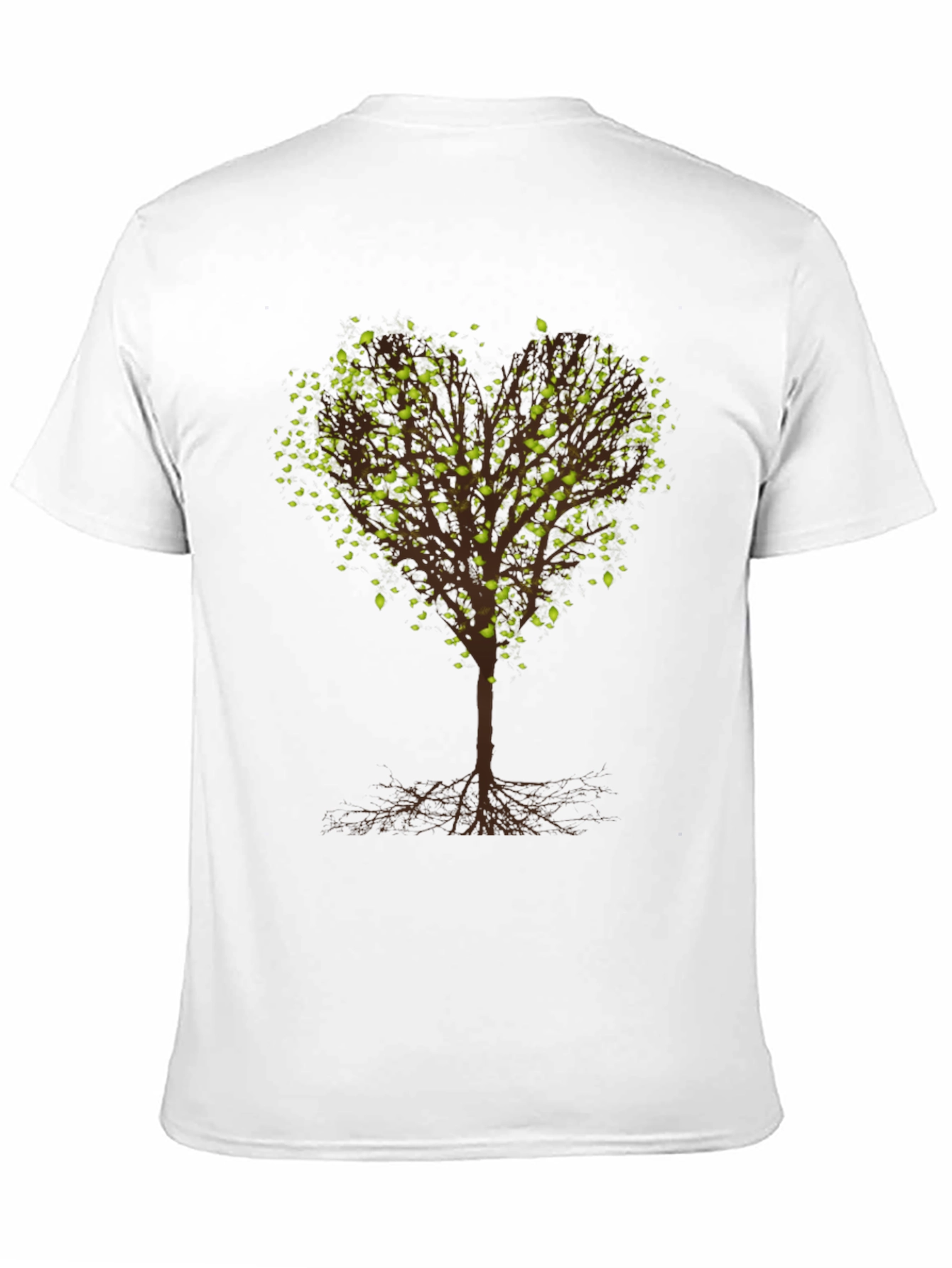 Heart Tree Graphic Tee - Nature Lovers Black T-Shirt