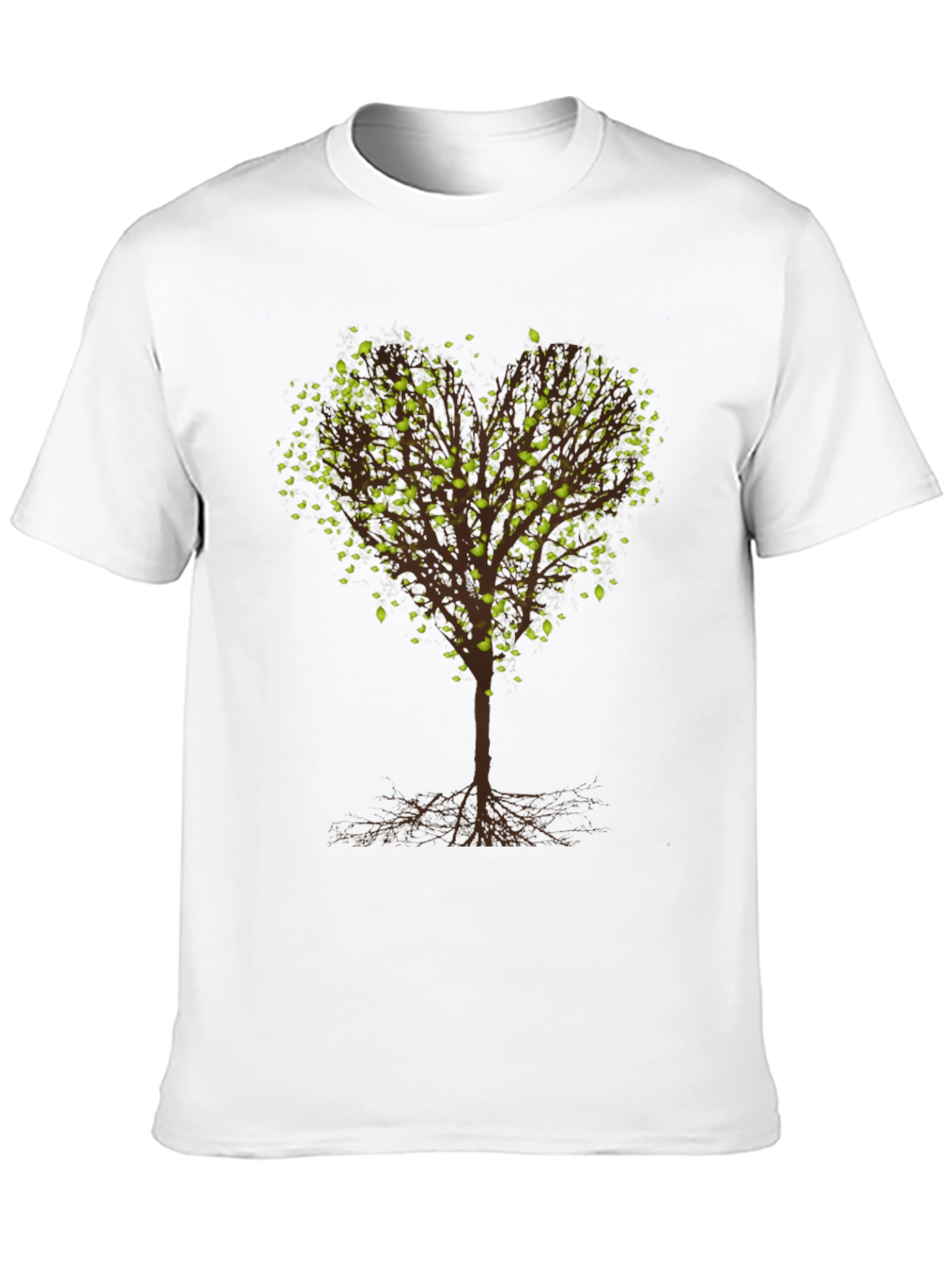 Heart Tree Graphic Tee - Nature Lovers Black T-Shirt
