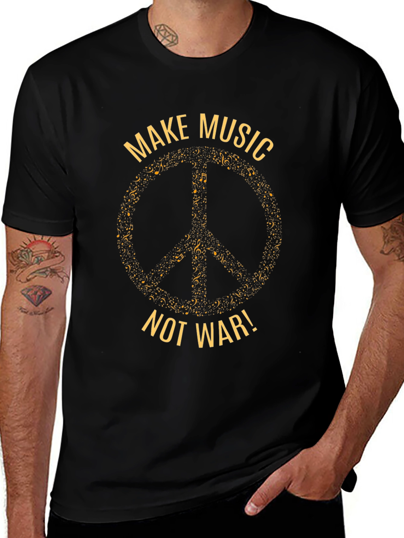 Make Music Not War Graphic Tee
