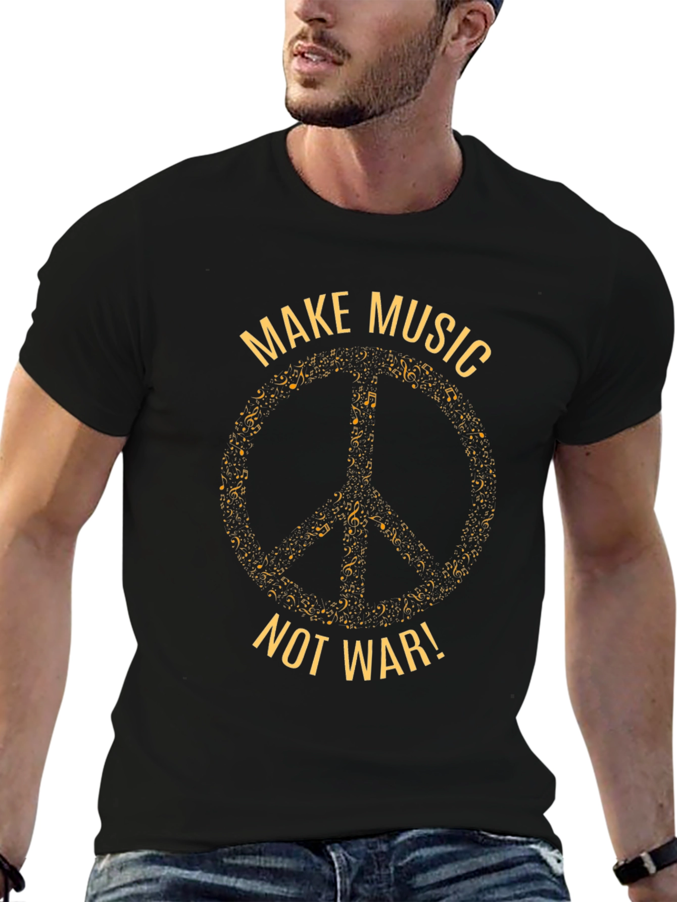 Make Music Not War Graphic Tee