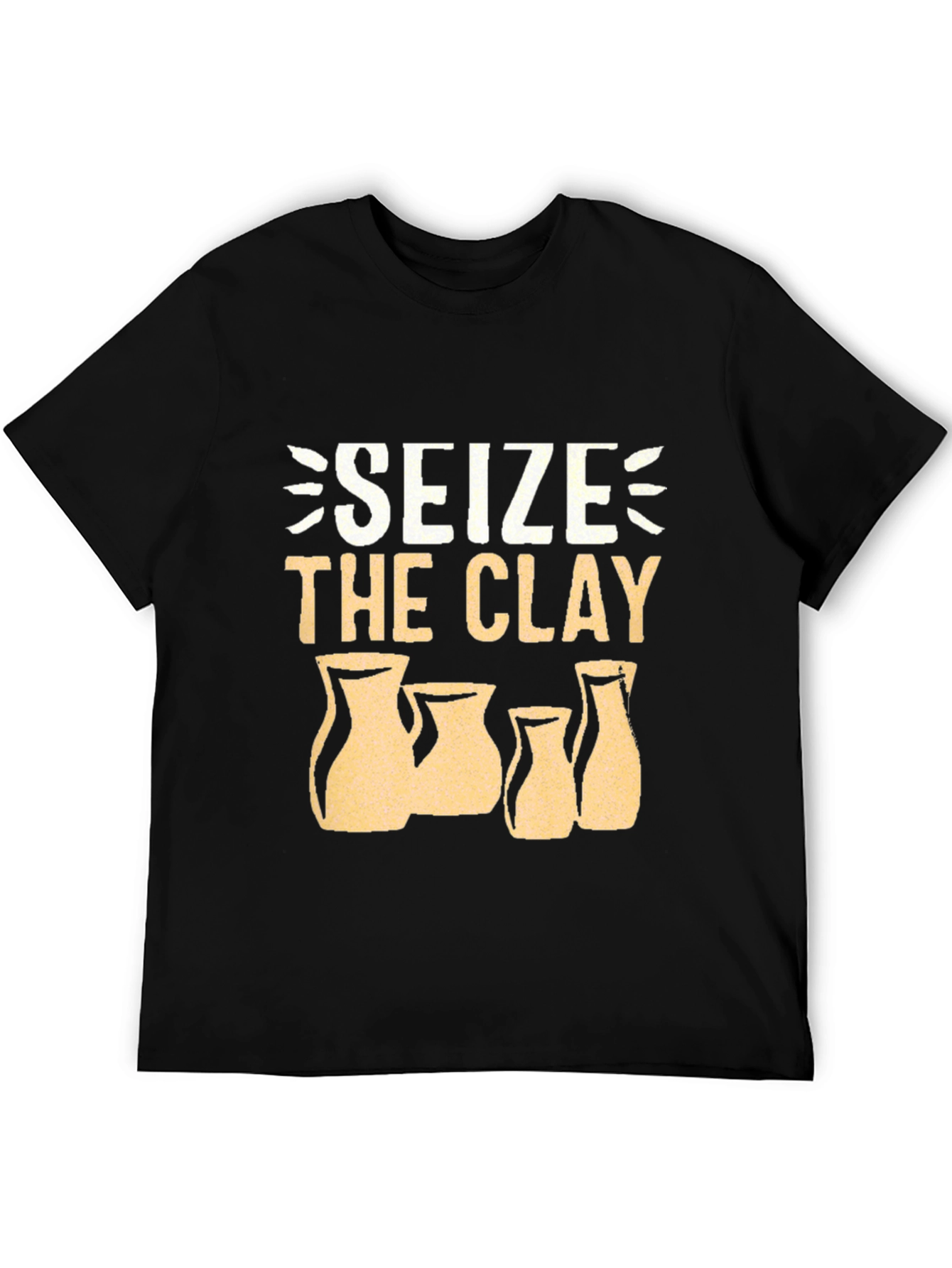 Seize the Clay Black T-Shirt Pottery Lover Tee