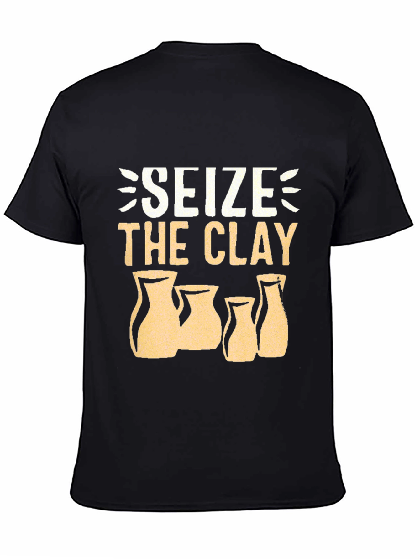 Seize the Clay Black T-Shirt Pottery Lover Tee