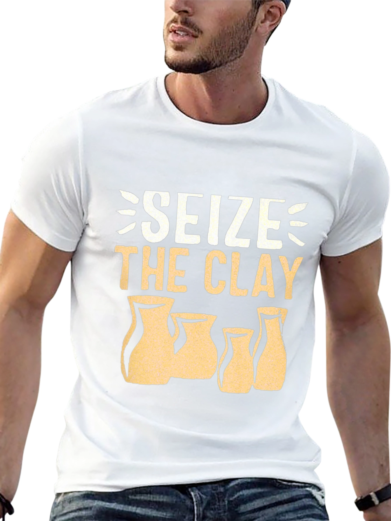 Seize the Clay Black T-Shirt Pottery Lover Tee