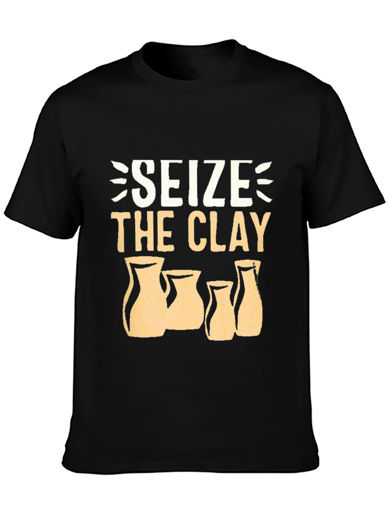 Seize the Clay Black T-Shirt Pottery Lover Tee
