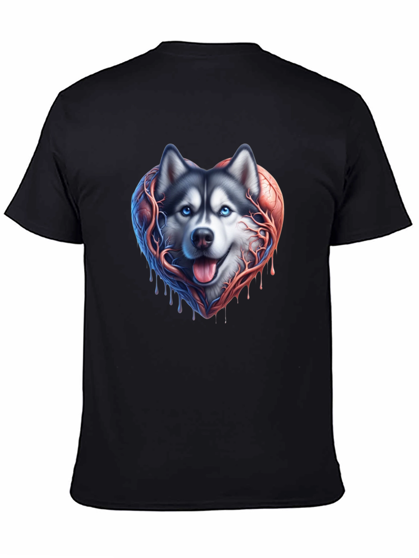 Husky Heart T-Shirt - Stylish Canine Love Tee