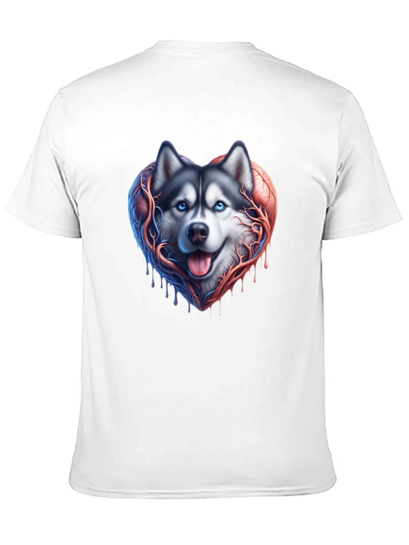 Husky Heart T-Shirt - Stylish Canine Love Tee