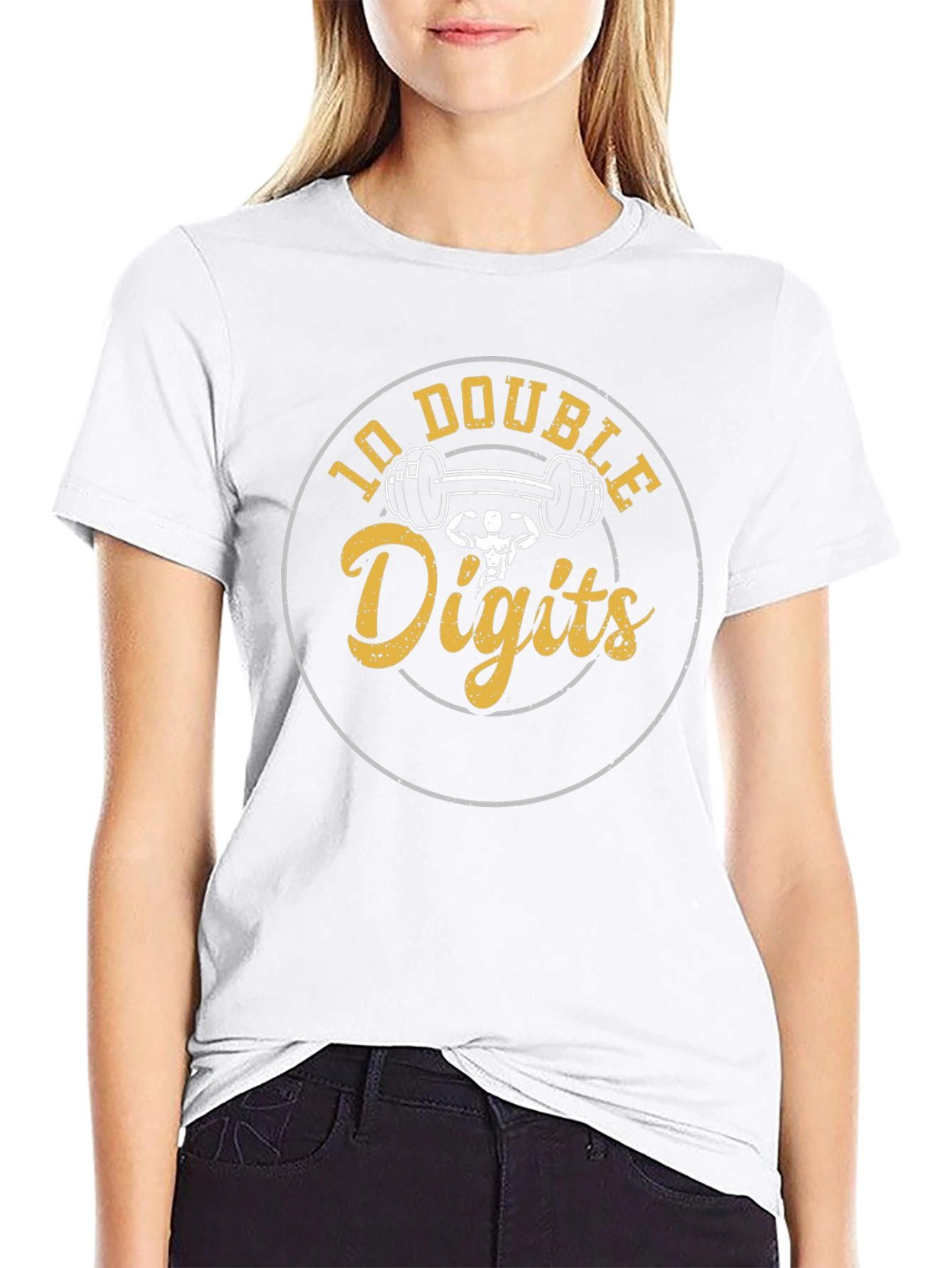 10 Double Digits Weightlifting T-Shirt