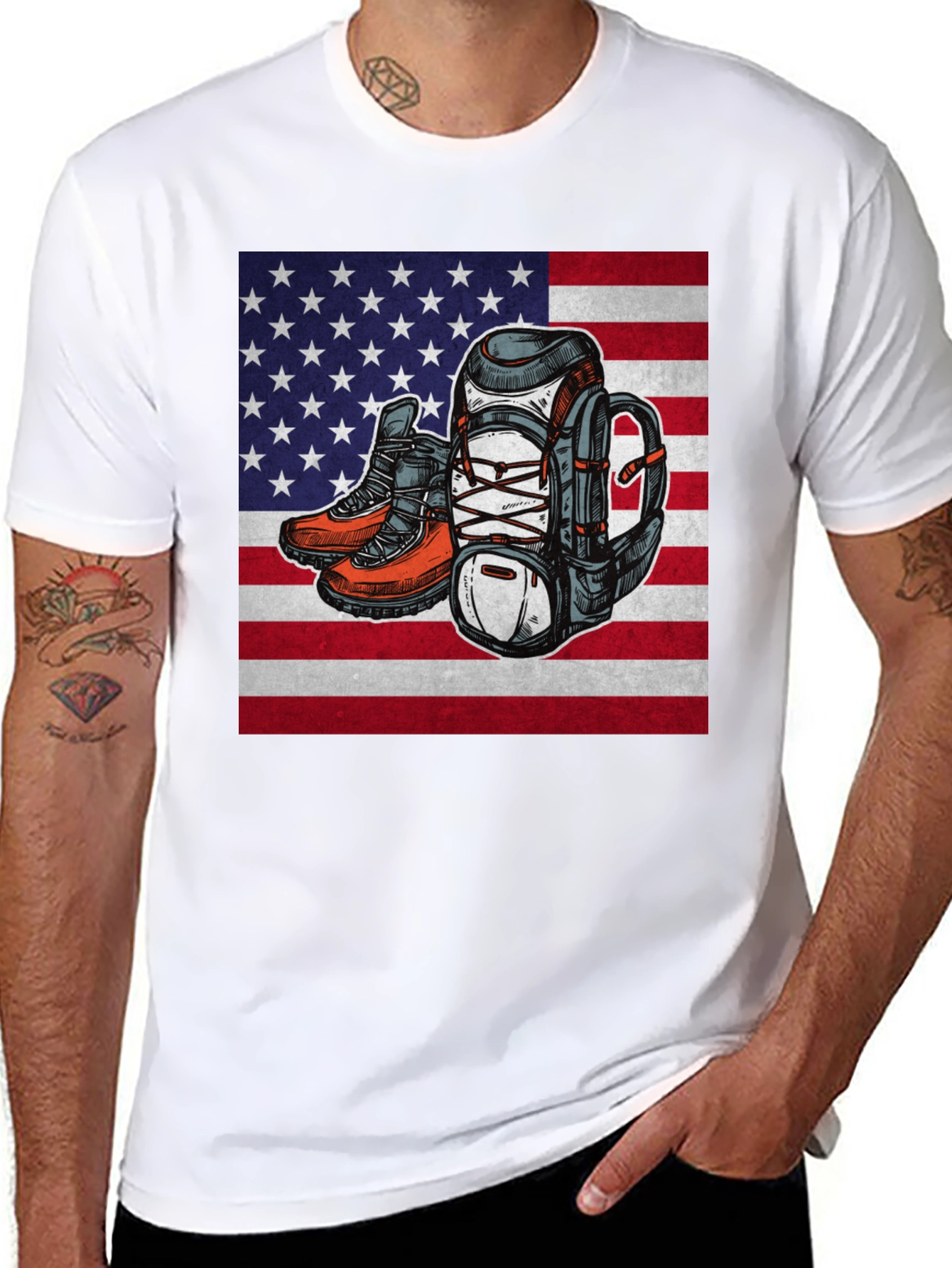 American Pride Hiking T-Shirt
