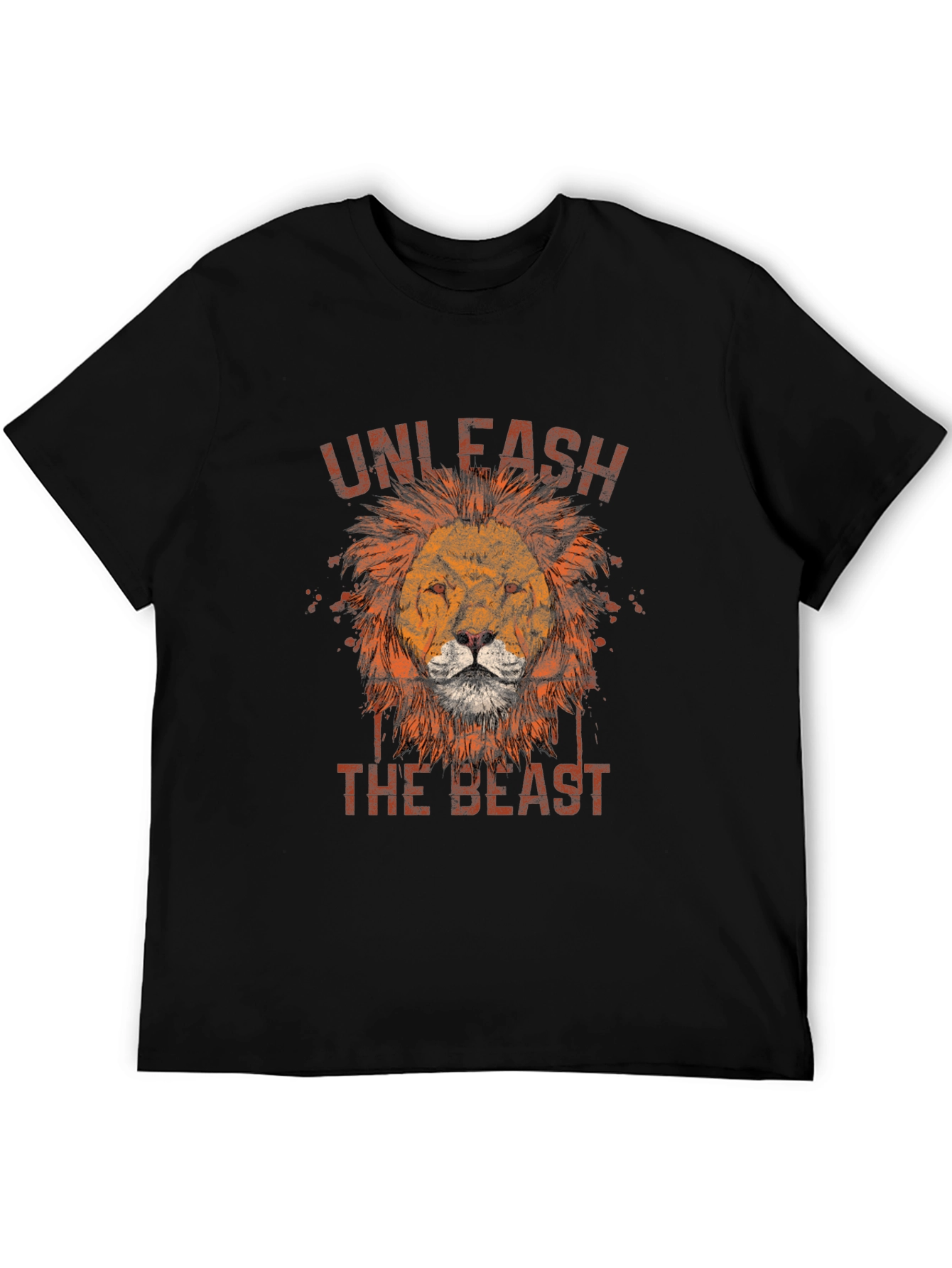 Unleash the Beast Lion Graphic T-Shirt