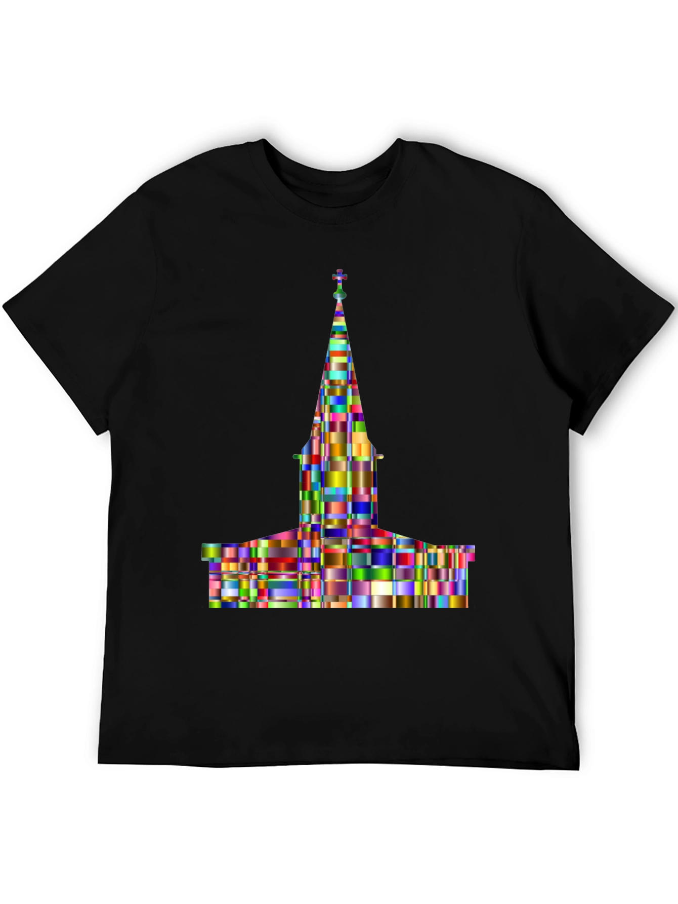 Colorful Church Graphic T-Shirt
