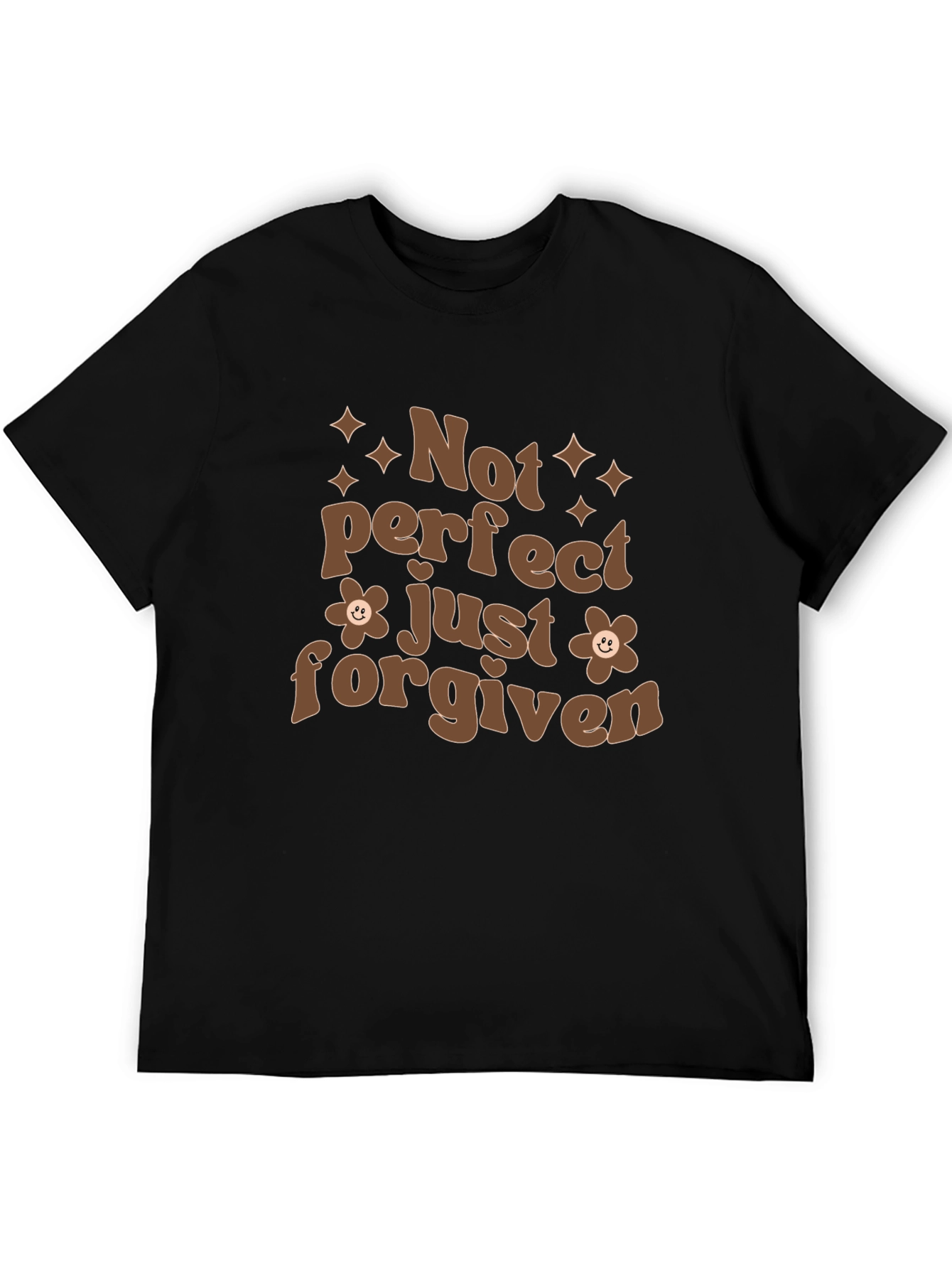 Not Perfect Just Forgiven Black T-Shirt