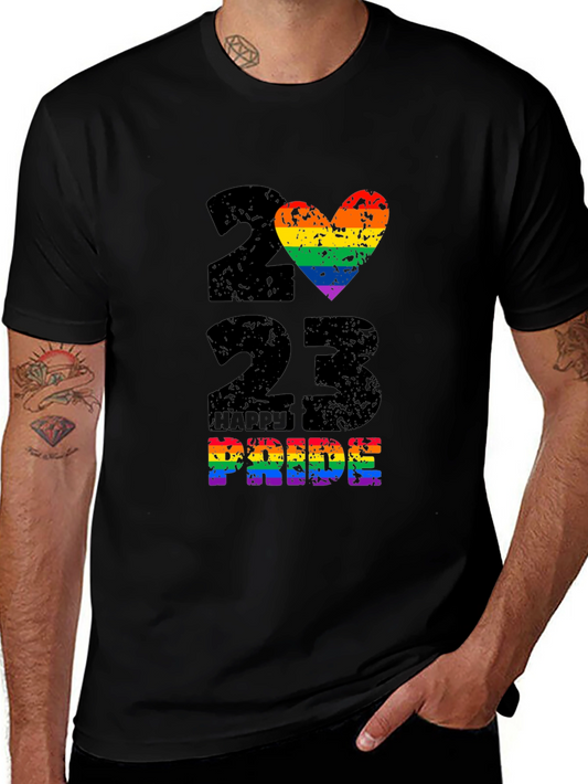 2023 Happy Pride Rainbow Heart T-Shirt