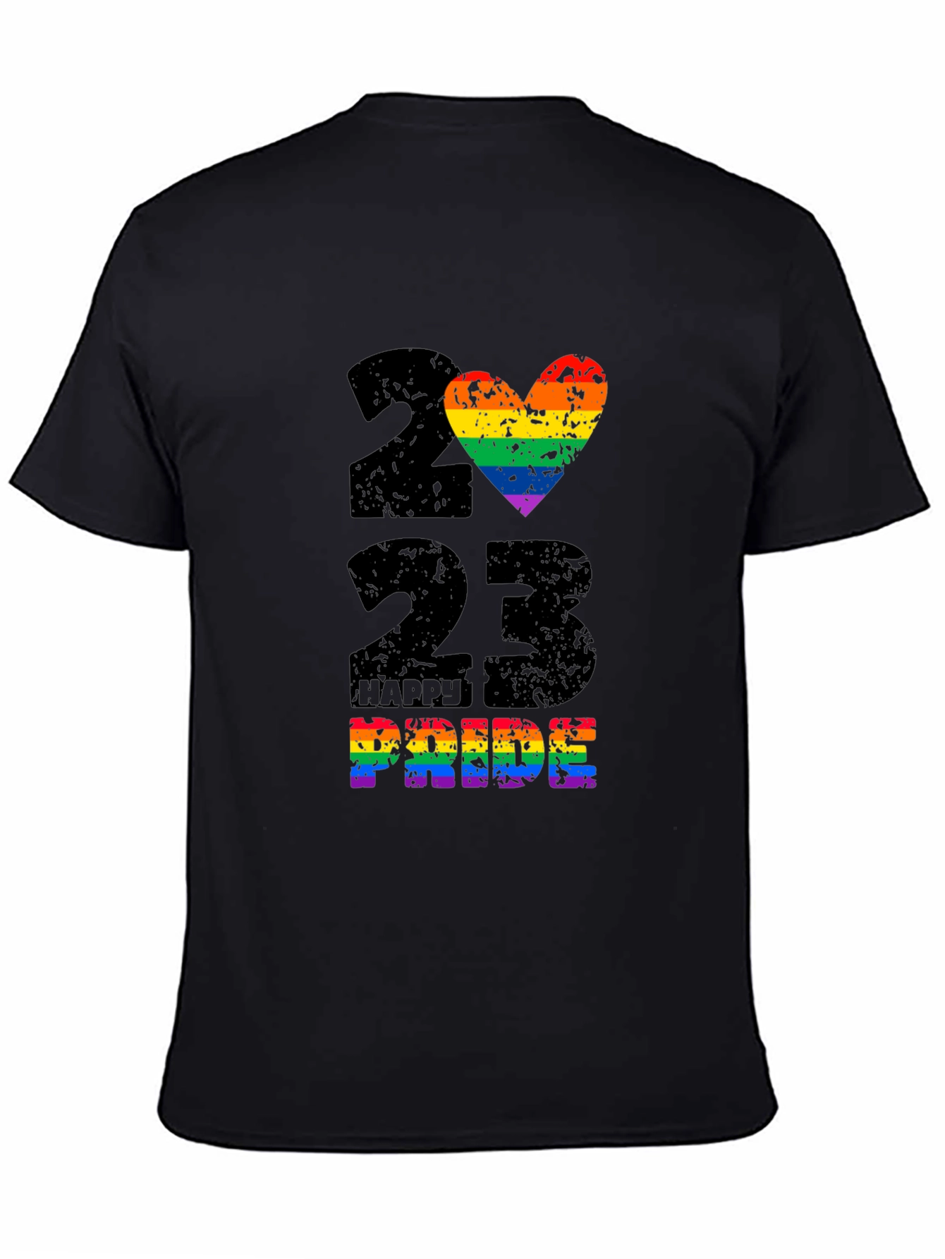 2023 Happy Pride Rainbow Heart T-Shirt