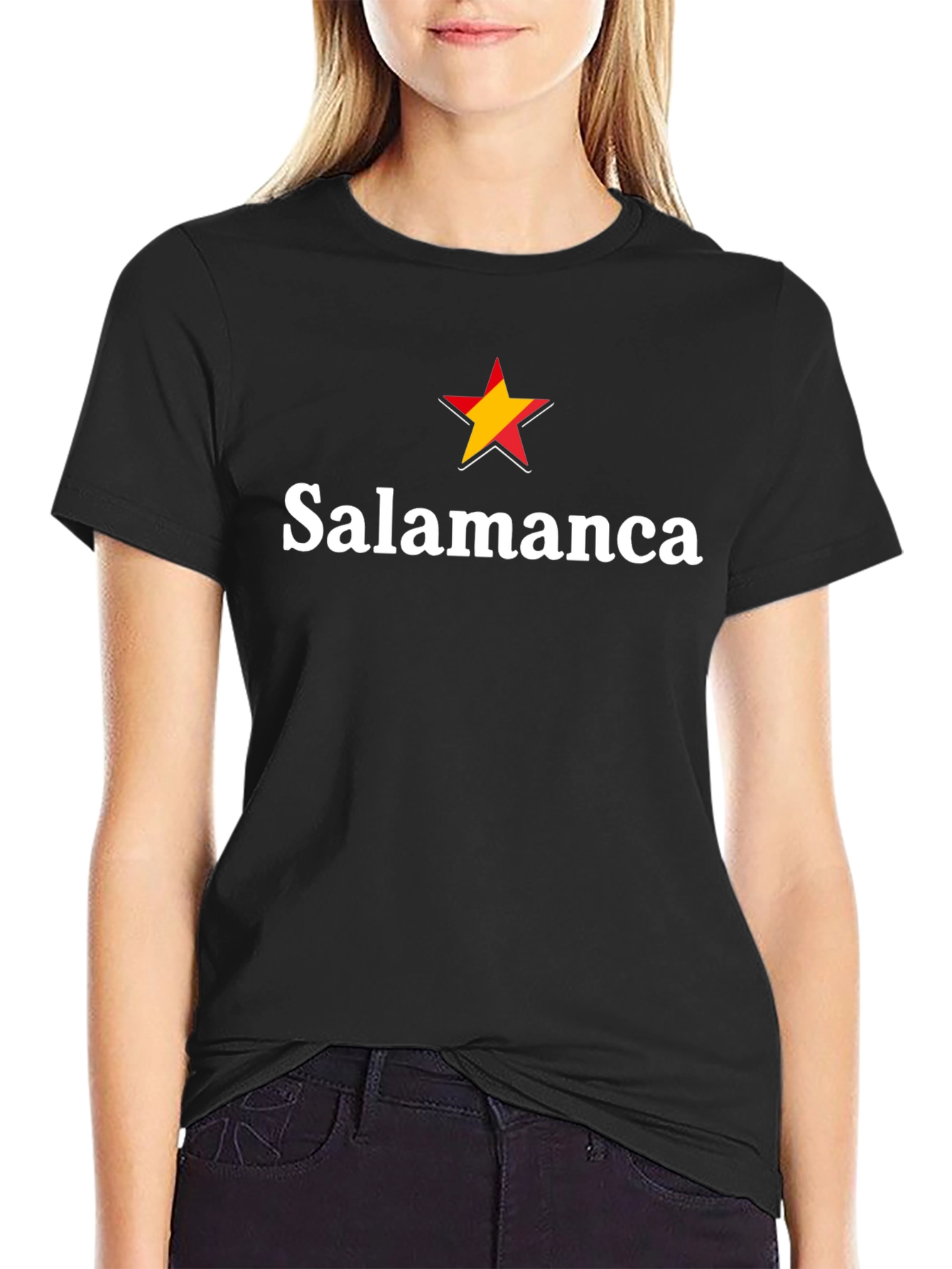 Salamanca Star Graphic T-Shirt - Black