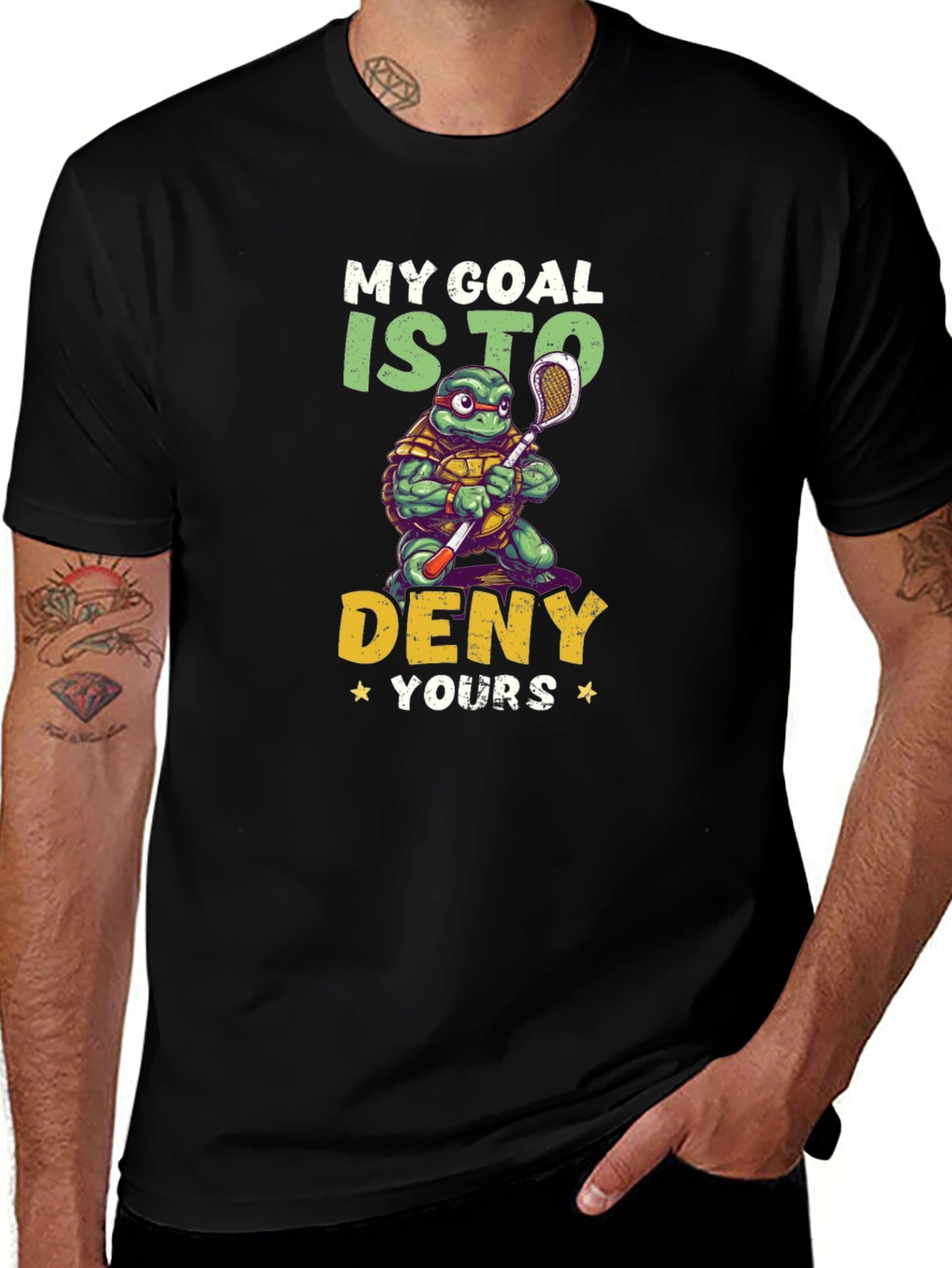 Lacrosse Turtle T-Shirt - Deny Your Goal!