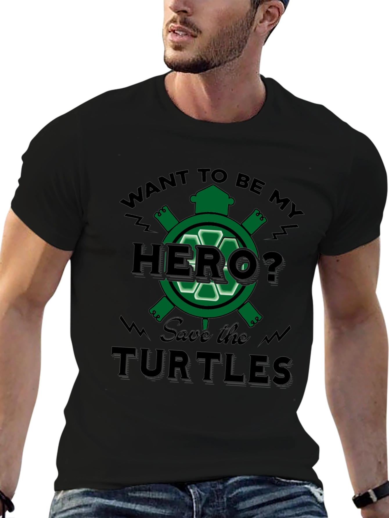 Save the Turtles Graphic Tee - Eco Hero T-Shirt