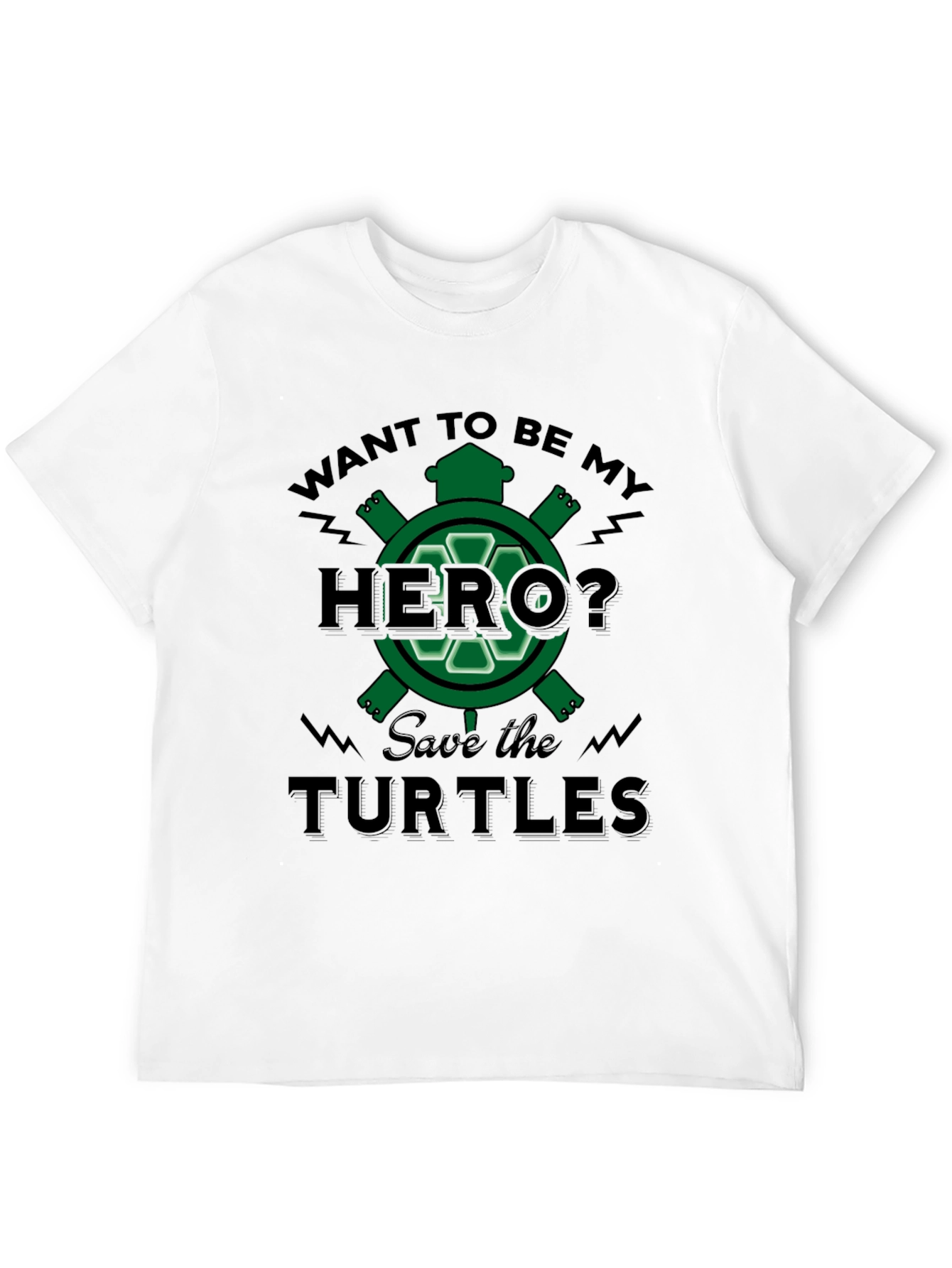 Save the Turtles Graphic Tee - Eco Hero T-Shirt