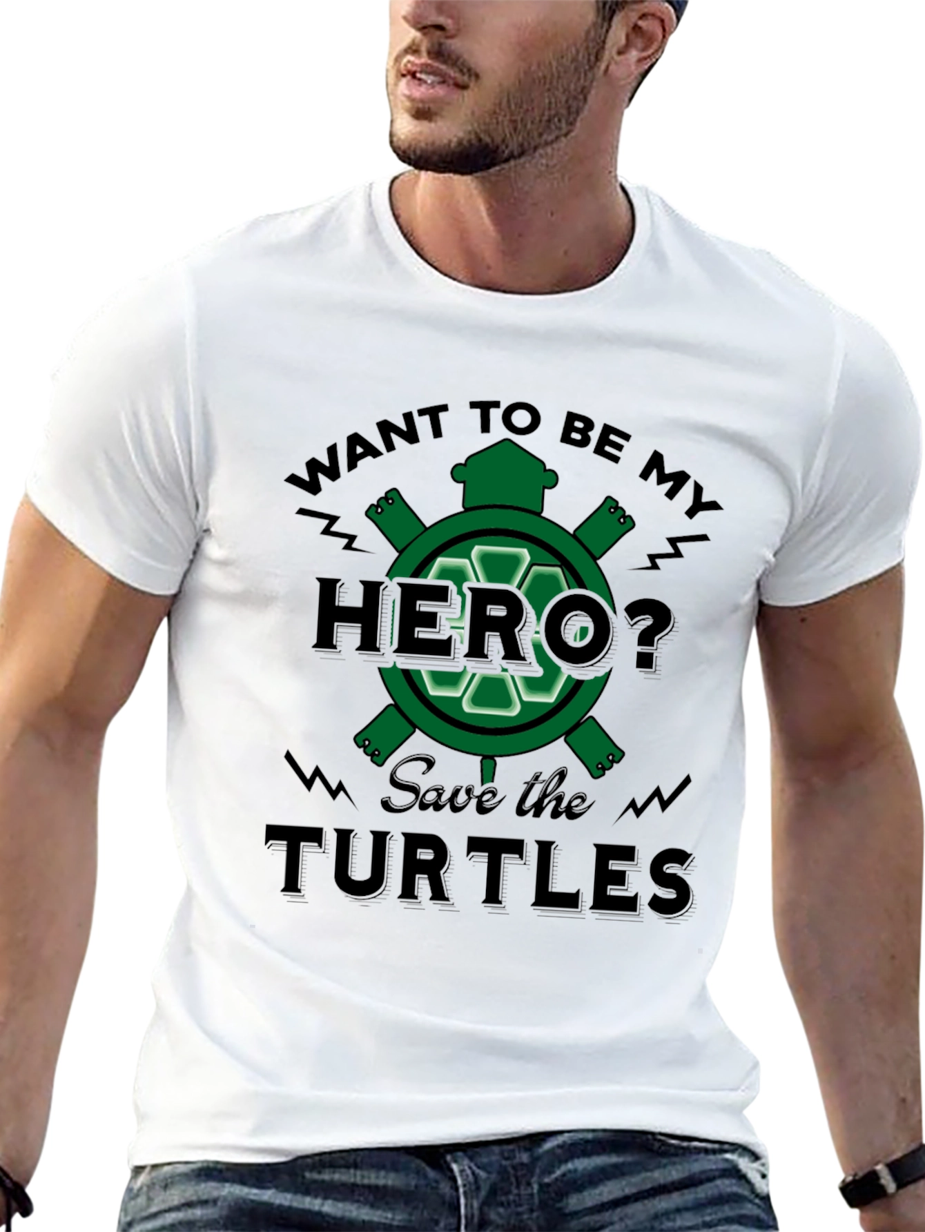 Save the Turtles Graphic Tee - Eco Hero T-Shirt