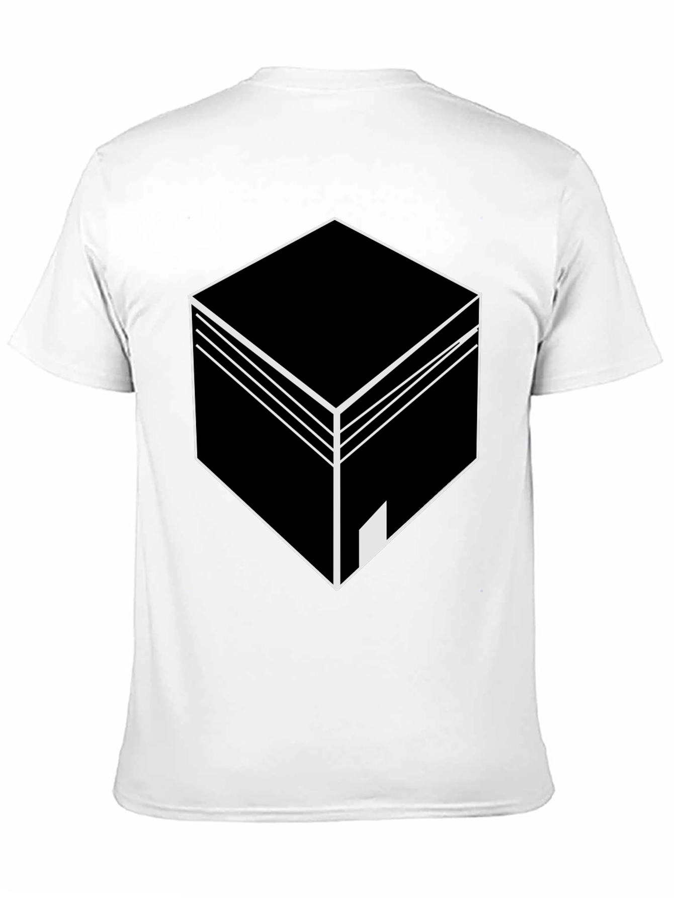 Geometric Cube Graphic T-Shirt
