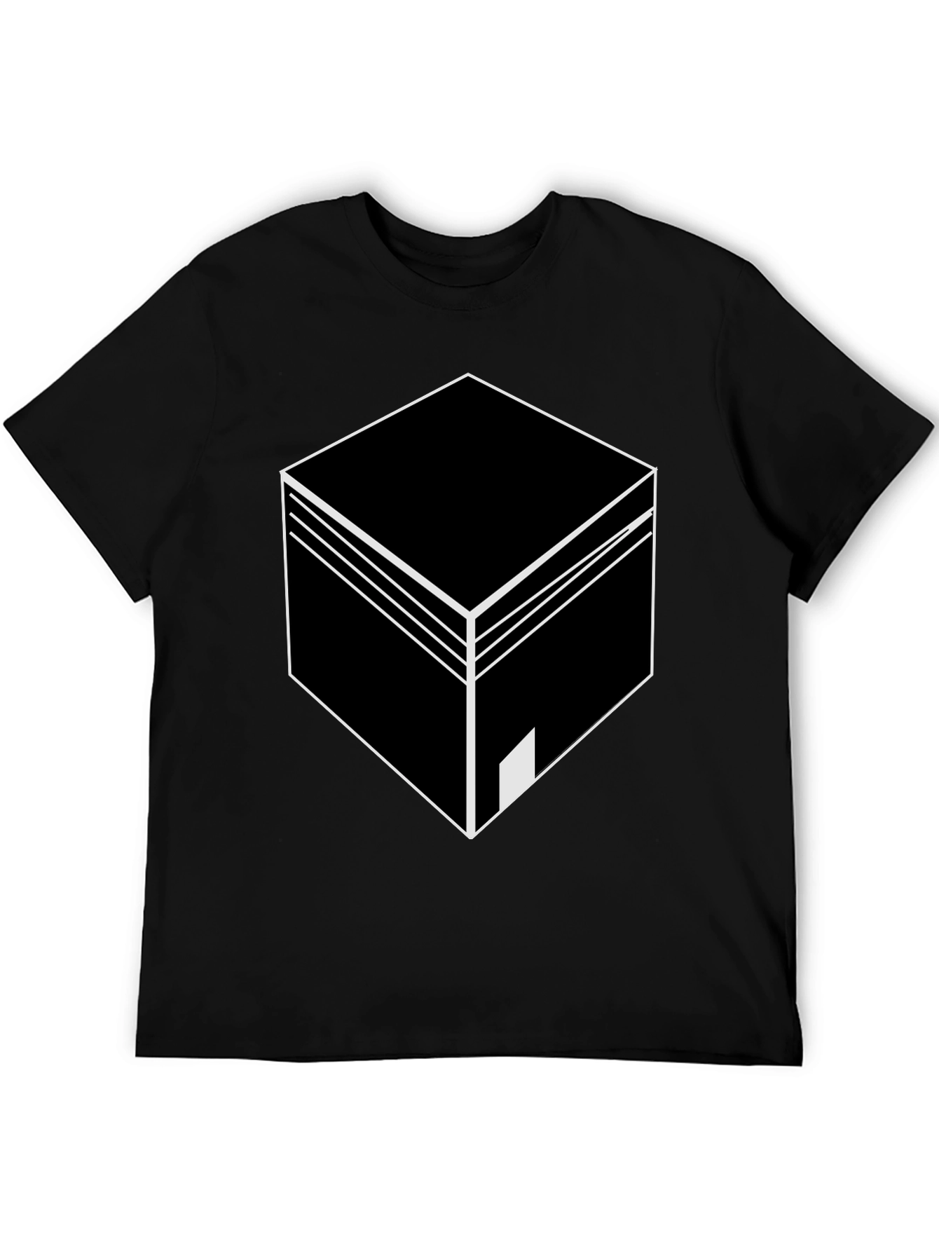 Geometric Cube Graphic T-Shirt