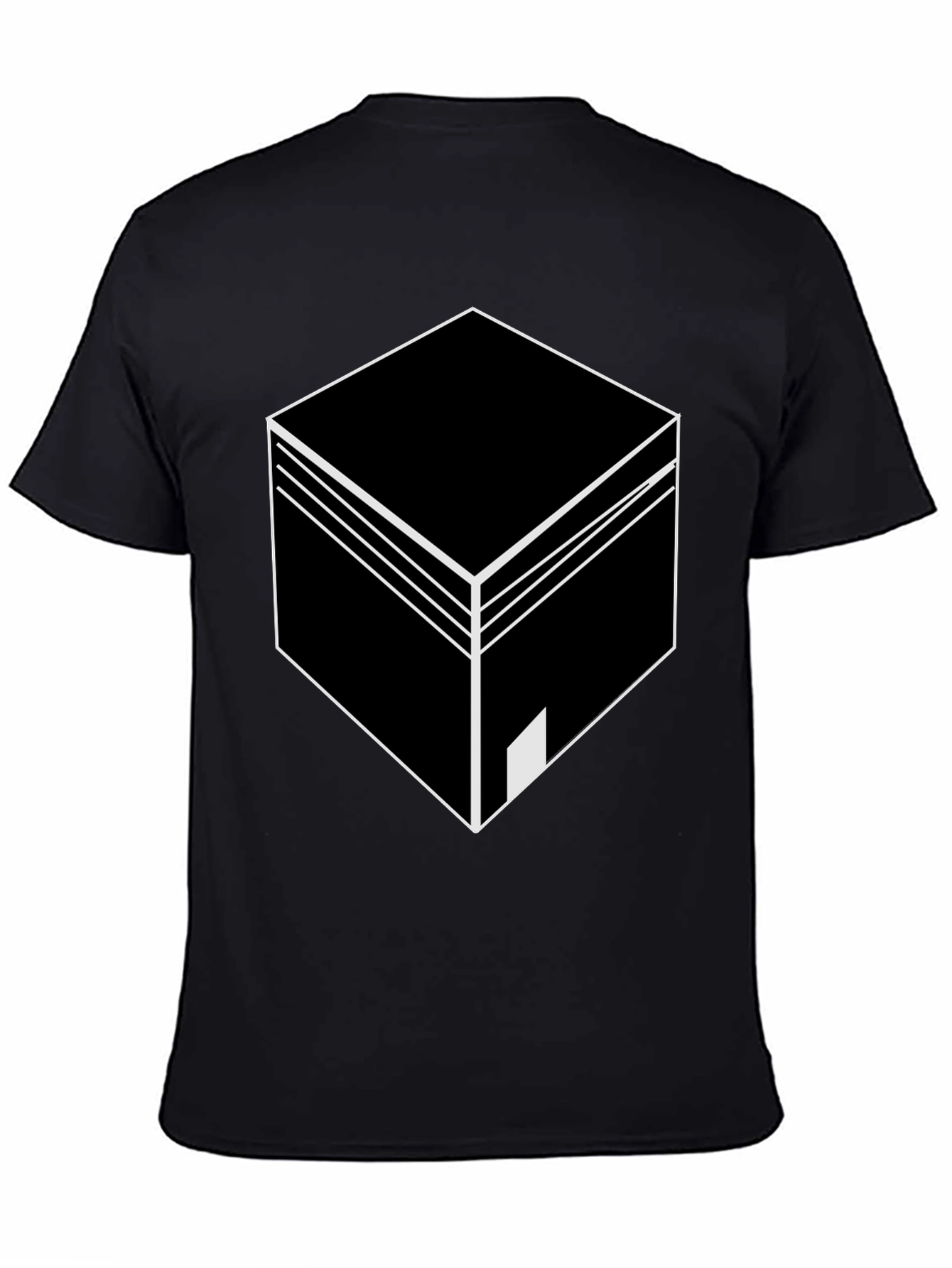 Geometric Cube Graphic T-Shirt