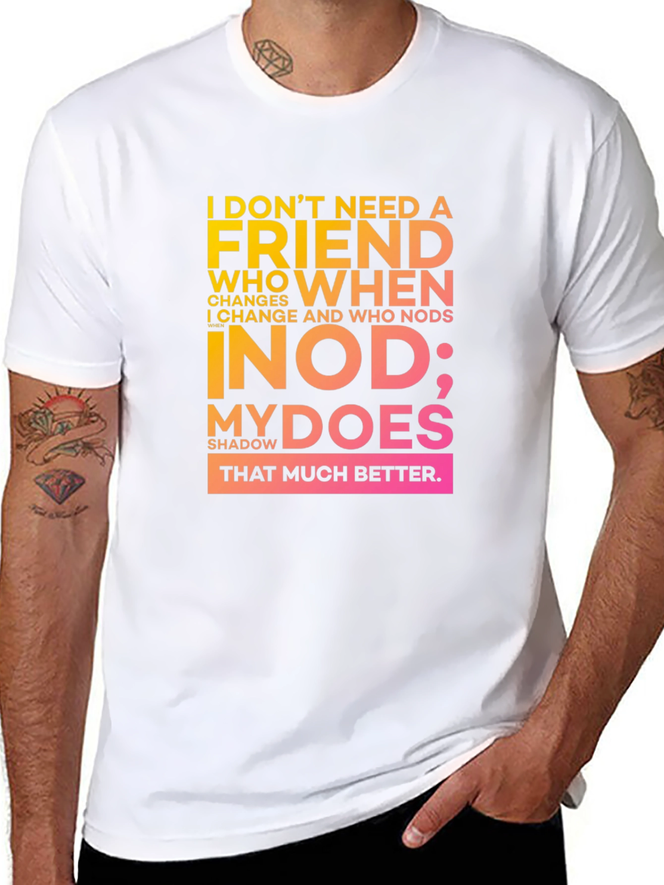Humorous Shadow T-Shirt - Sarcastic Introvert Tee