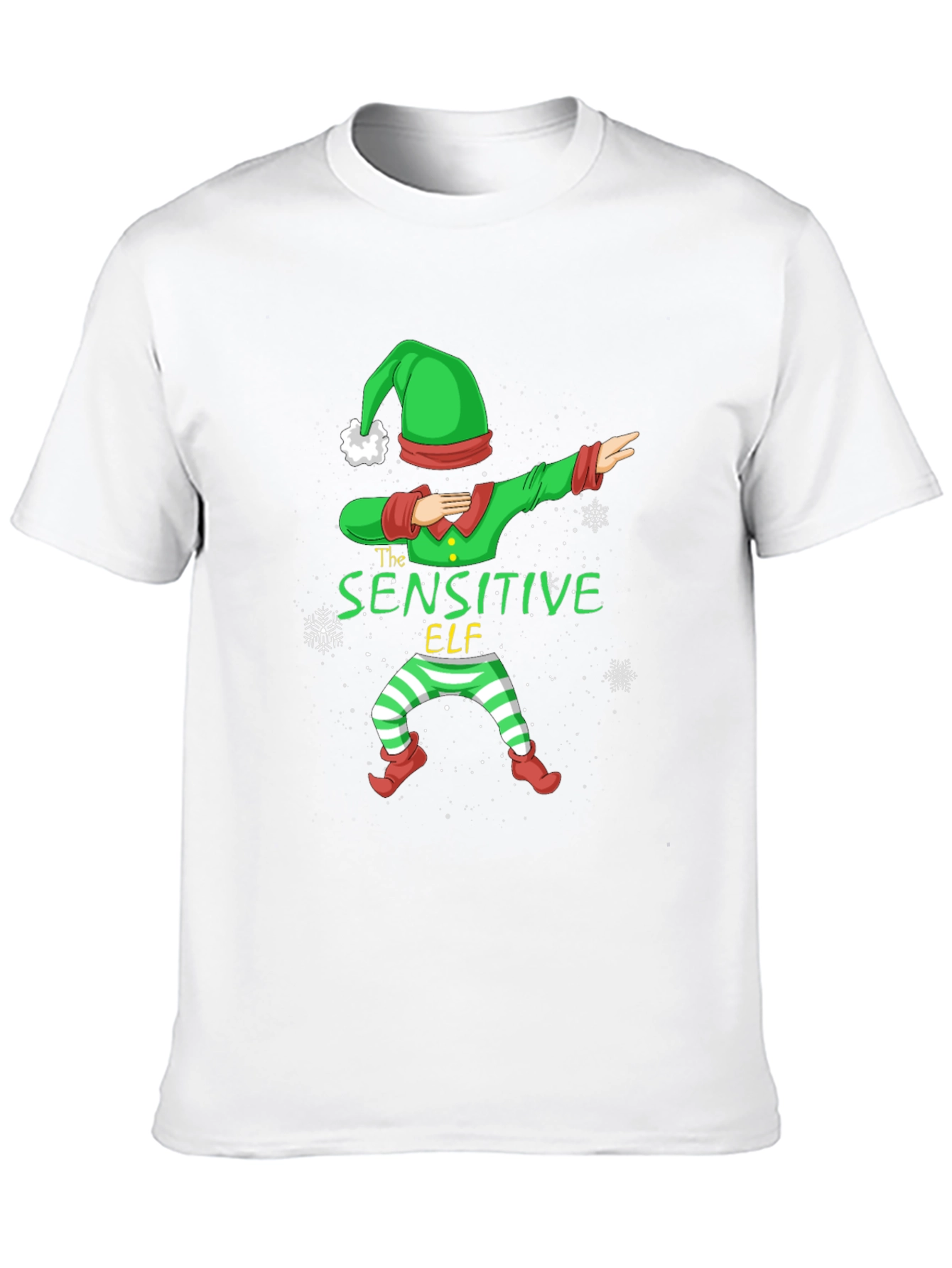 Sensitive Elf Dabbing Christmas T-Shirt