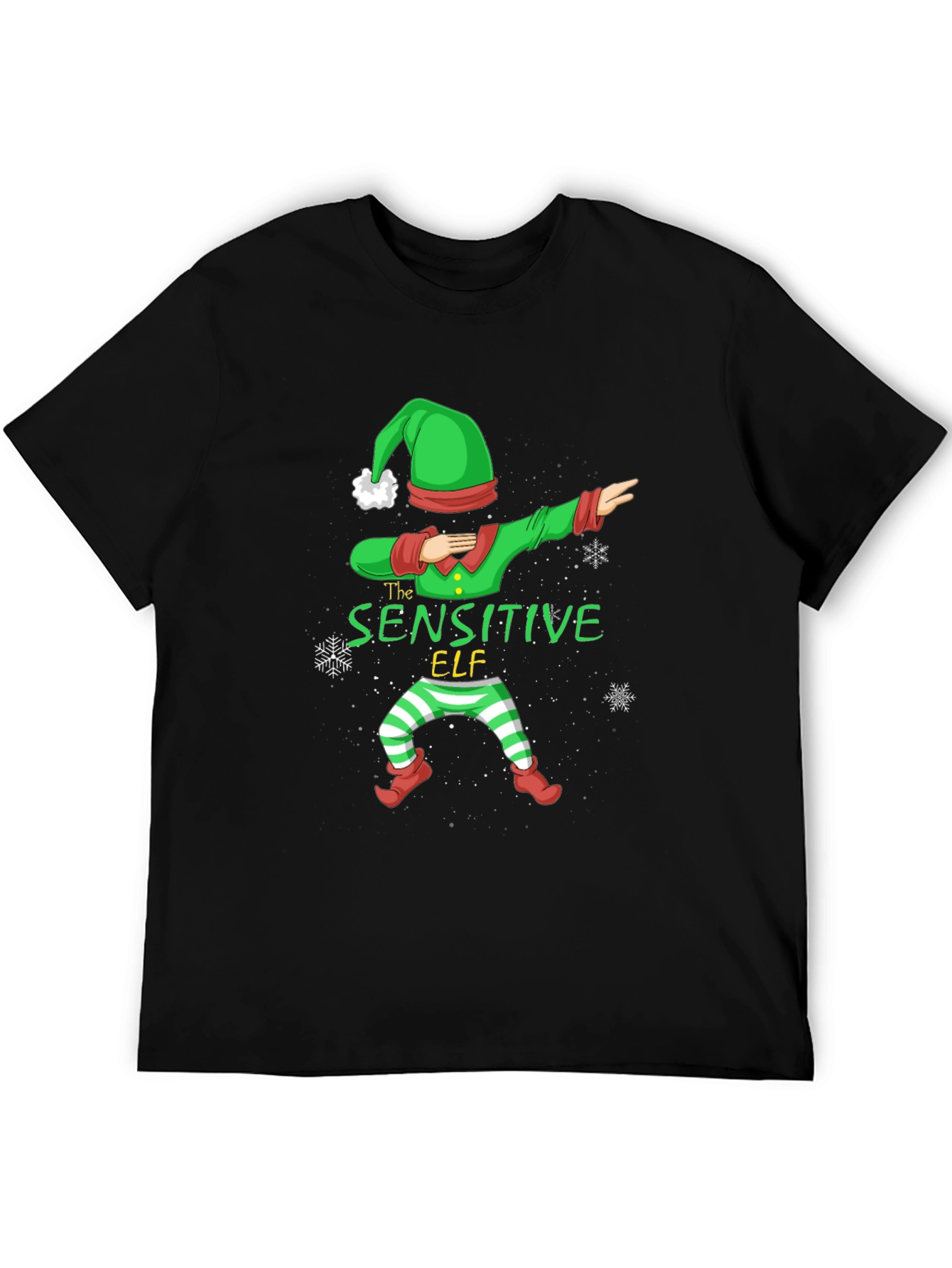 Sensitive Elf Dabbing Christmas T-Shirt