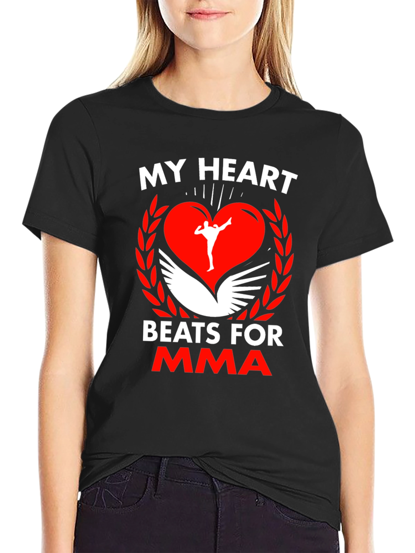 MMA Heartbeat T-Shirt - Martial Arts Fan Apparel