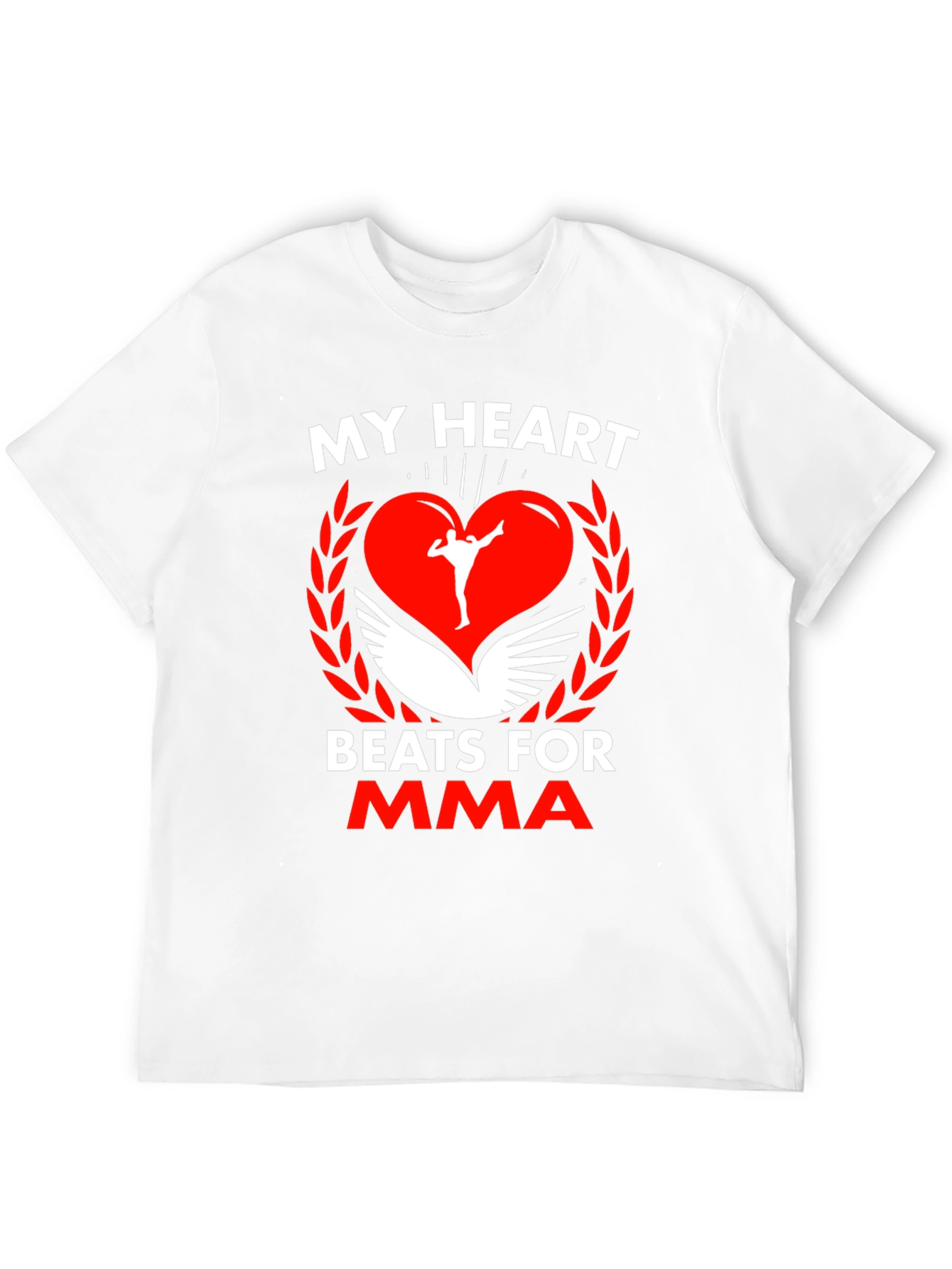 MMA Heartbeat T-Shirt - Martial Arts Fan Apparel