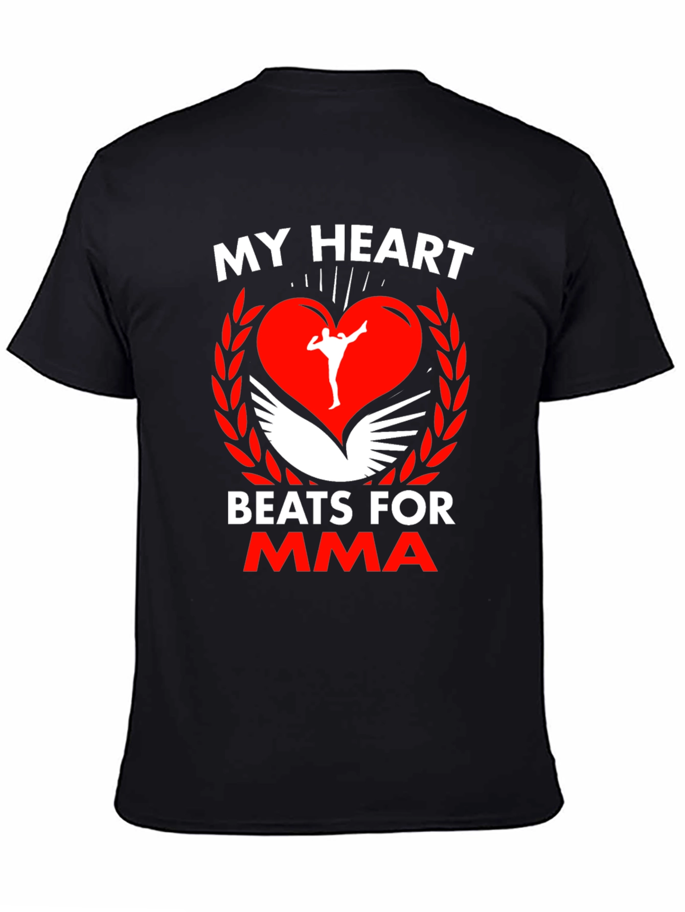 MMA Heartbeat T-Shirt - Martial Arts Fan Apparel