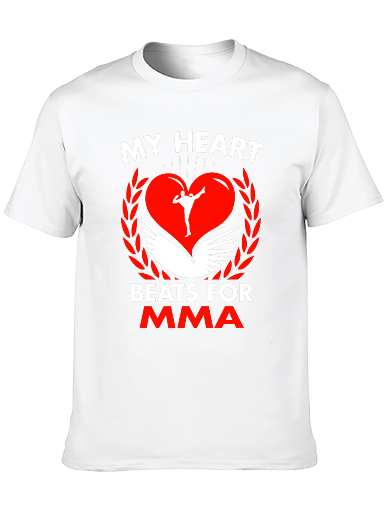 MMA Heartbeat T-Shirt - Martial Arts Fan Apparel