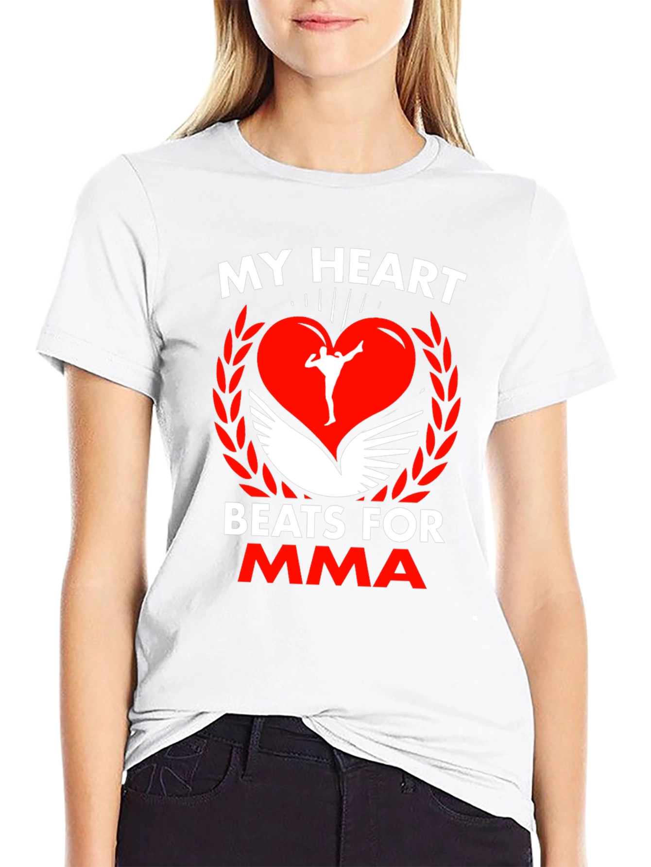 MMA Heartbeat T-Shirt - Martial Arts Fan Apparel