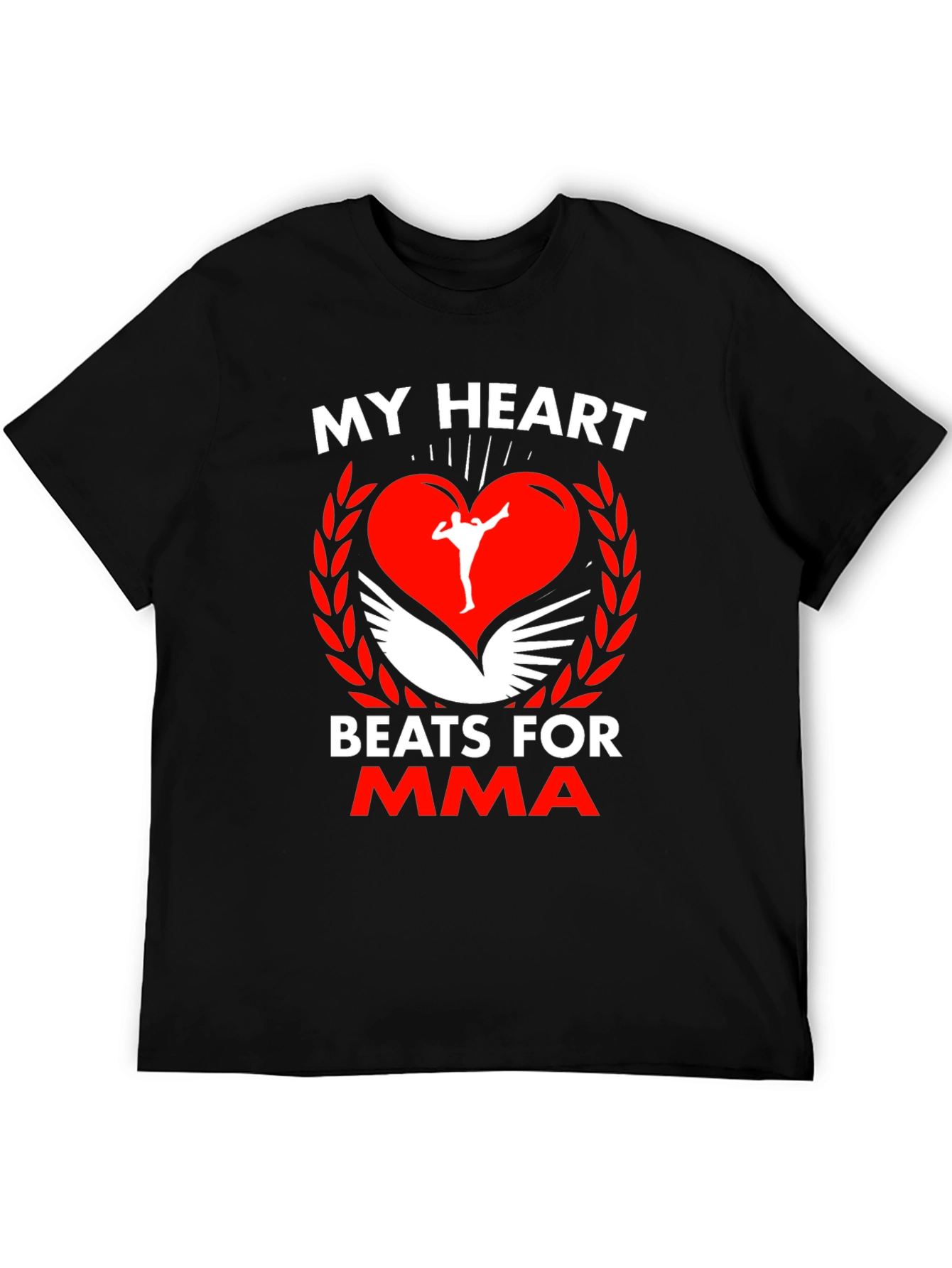 MMA Heartbeat T-Shirt - Martial Arts Fan Apparel