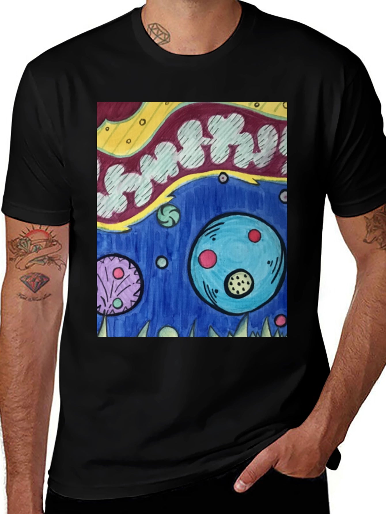 Surreal Art Graphic Tee - Unique Design T-Shirt
