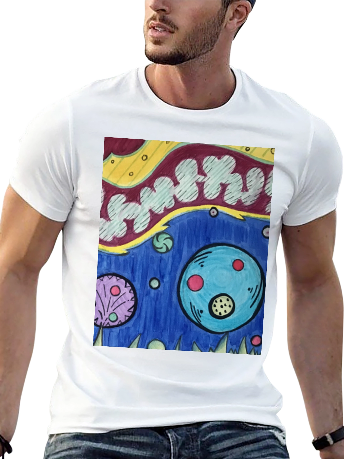 Surreal Art Graphic Tee - Unique Design T-Shirt