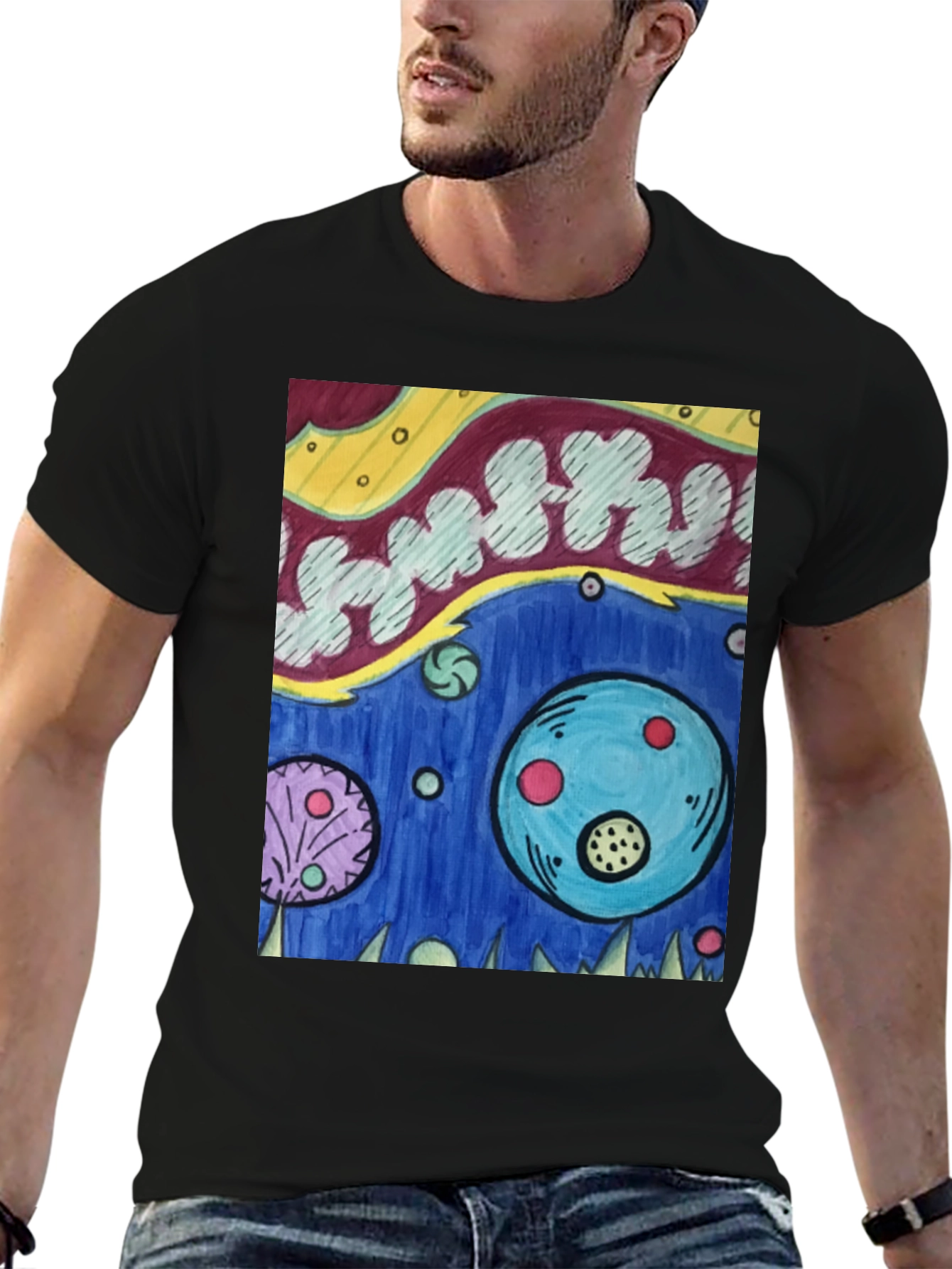 Surreal Art Graphic Tee - Unique Design T-Shirt