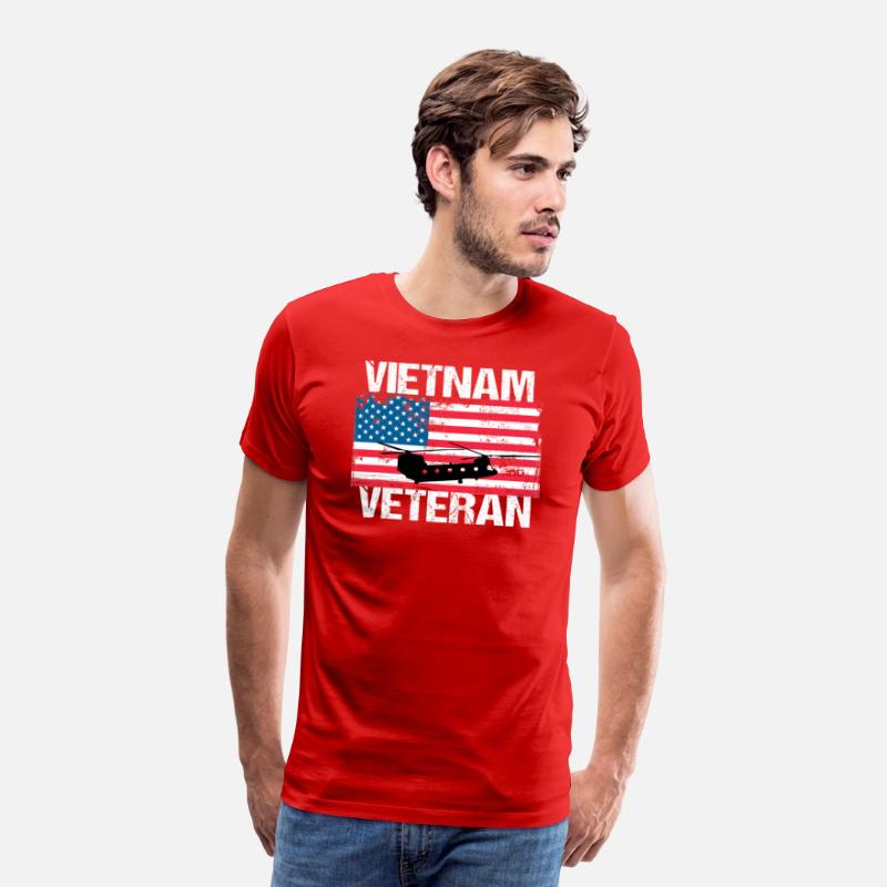 Vietnam Veteran Transport Helicopter Us Flag